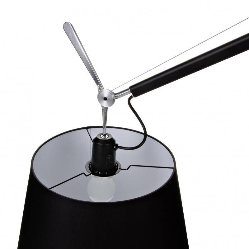 Tolomeo Mega Floor Lamp Black With Switch