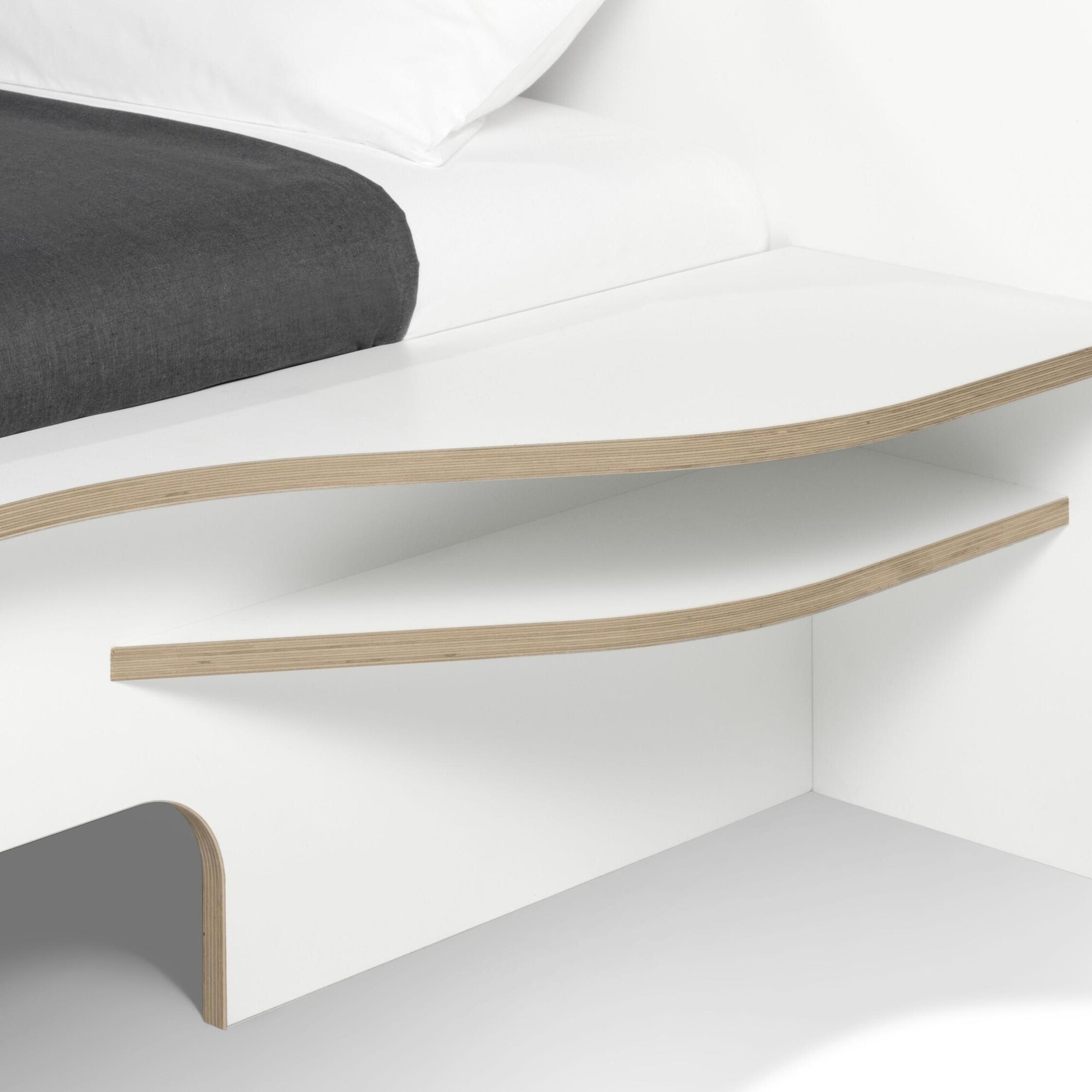 Plane Single Bed With Storage Box Right 90x200cm