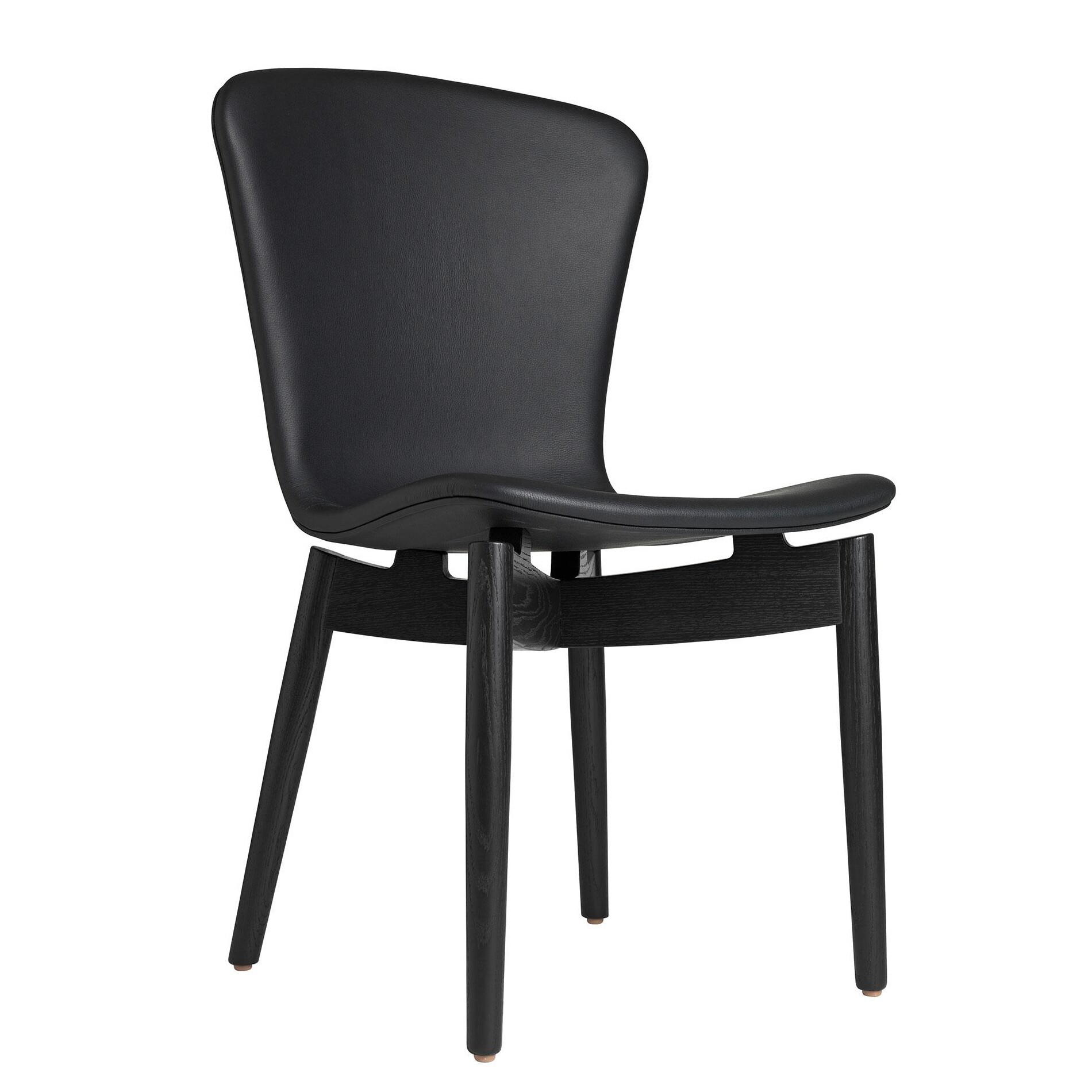 Shell Chair Black Oak