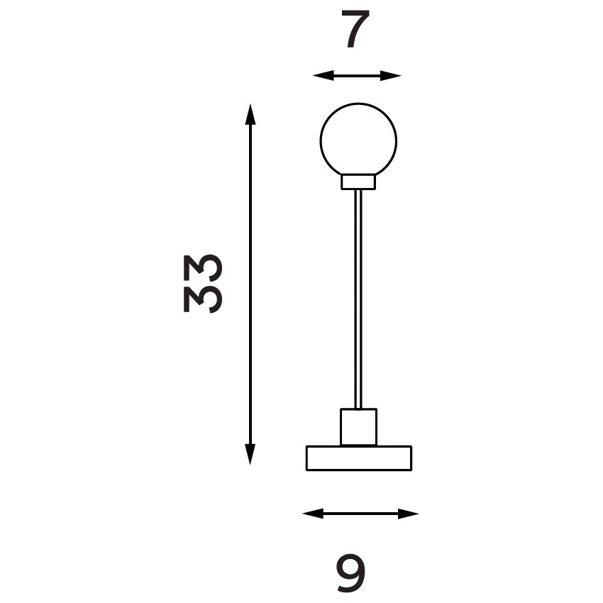 Snowball LED Table Lamp with Battery