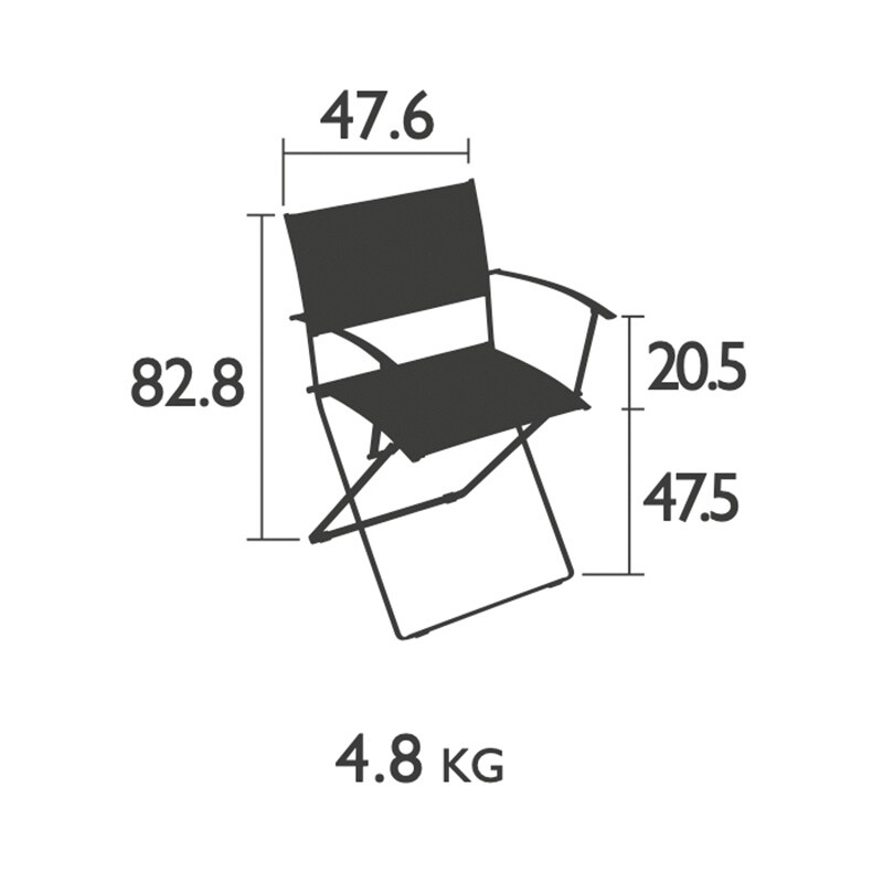 Plein Air Folding Garden Armchair