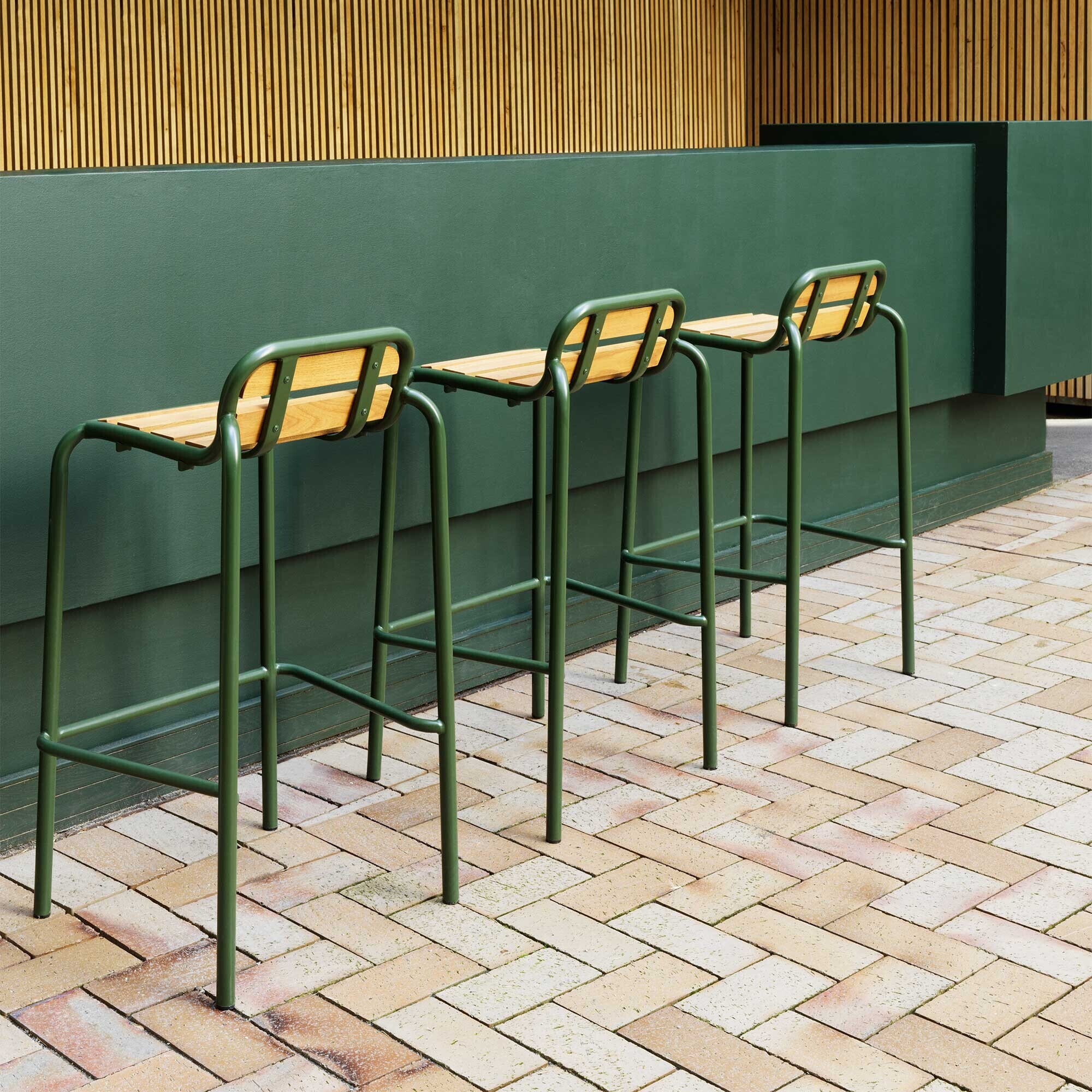 Vig Outdoor Bar Chair Wood 75cm