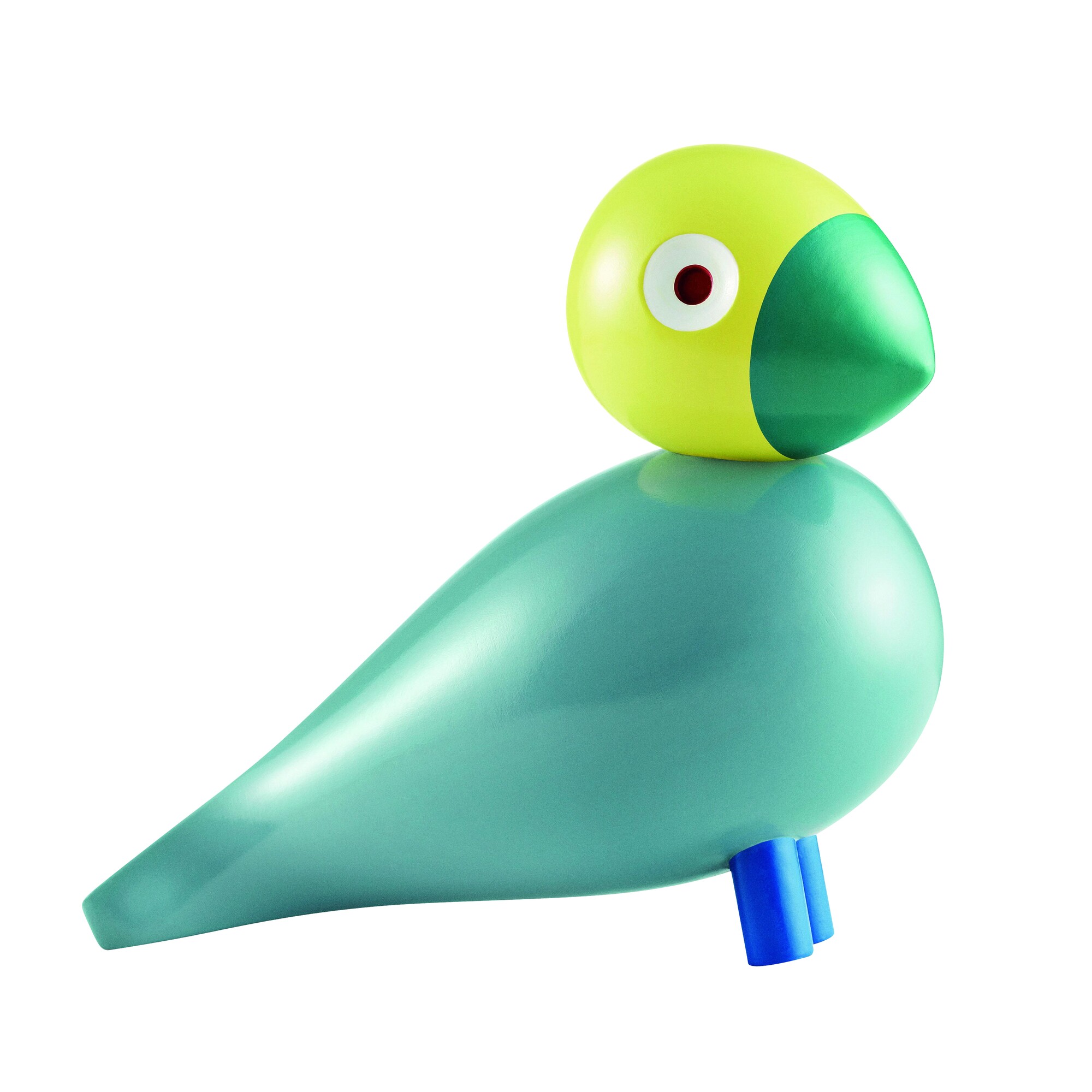 Wooden Figurine Songbird lacquered