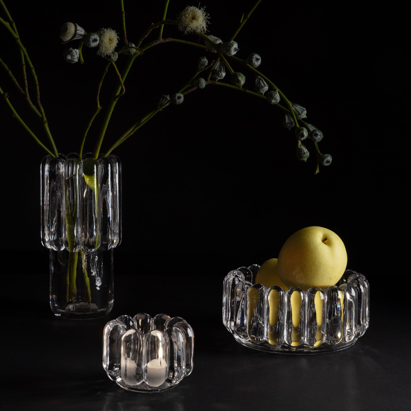 Press Tealight Holder Vertical