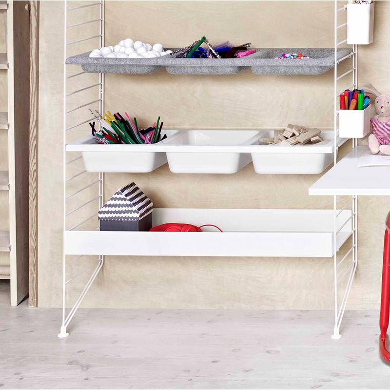 String System Shelf High Edge Steel