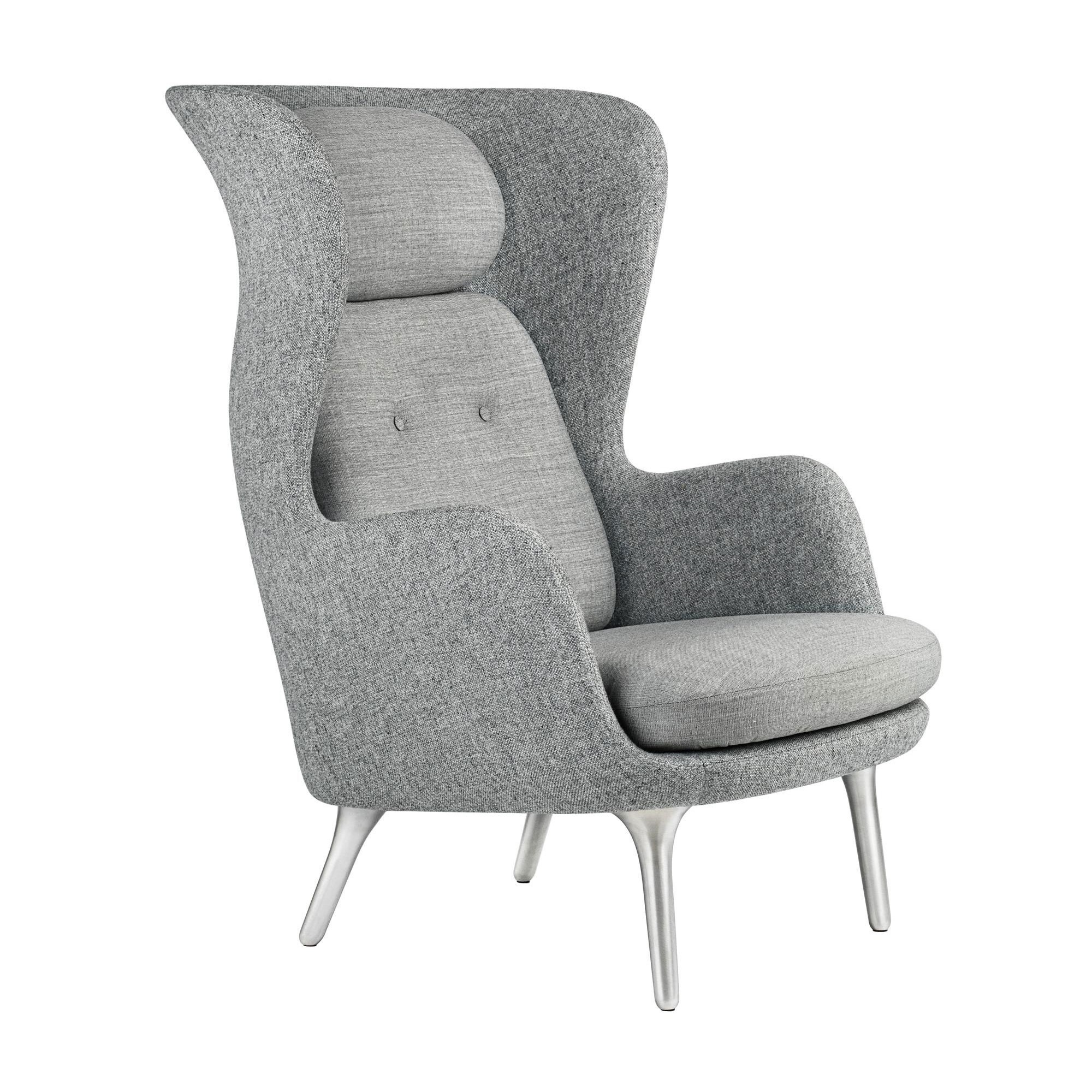 Ro™ JH1 Wingback Fabric Chair Aluminum Feet