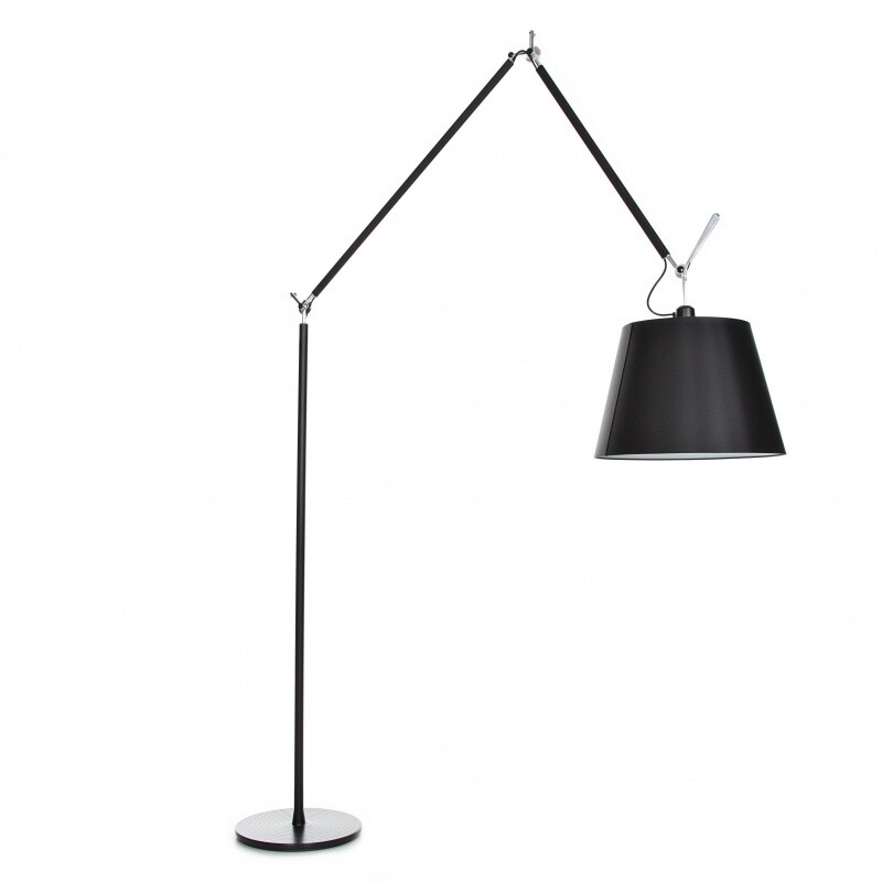 Tolomeo Mega Floor Lamp Black With Dimmer