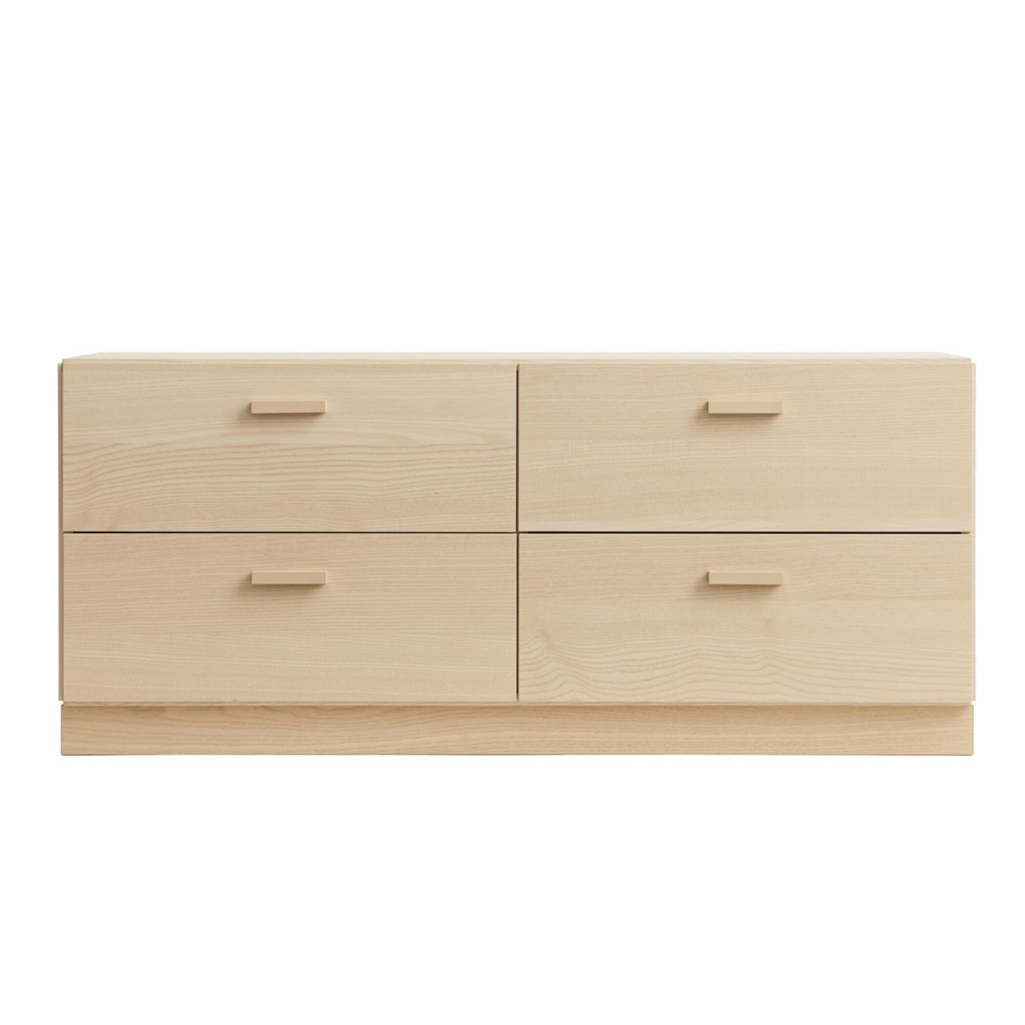 Relief Chest of Drawers Low with Plinth 123x46.6cm