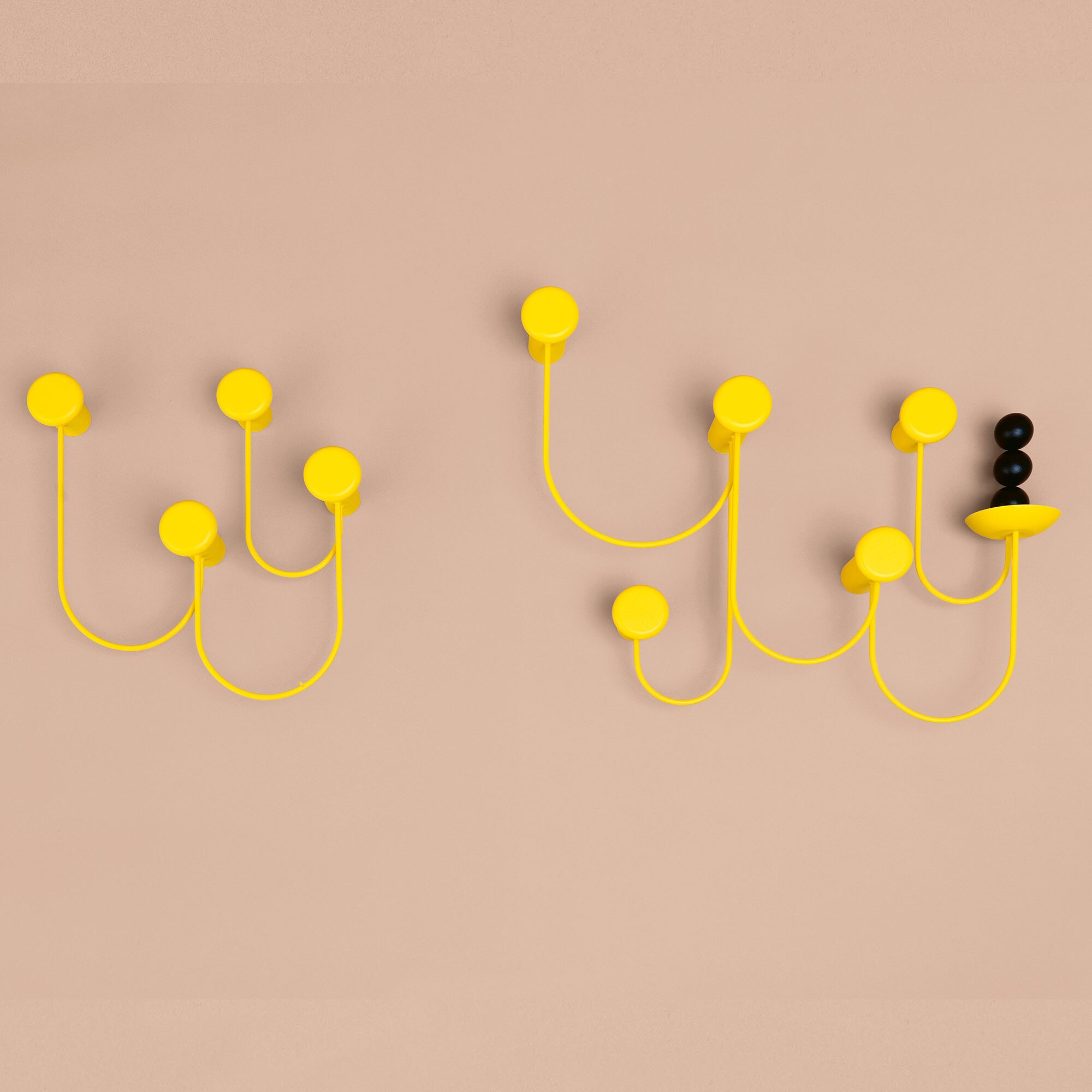 Pina Wall Wardrobe with 5 Hooks