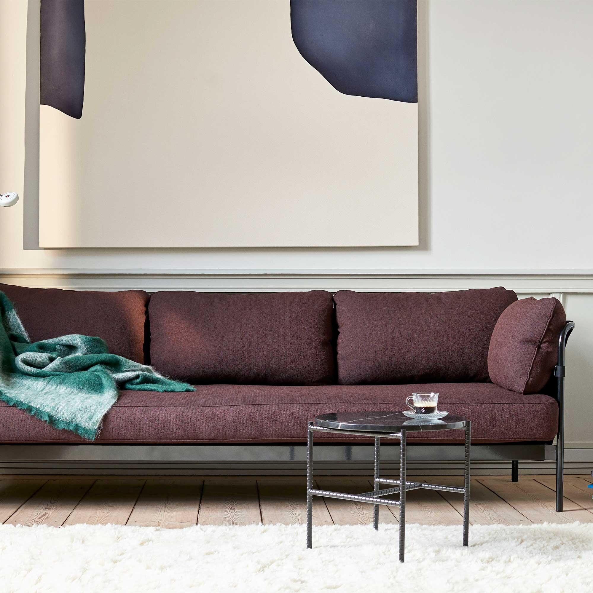 Rebar Side Table Marble Ø45cm