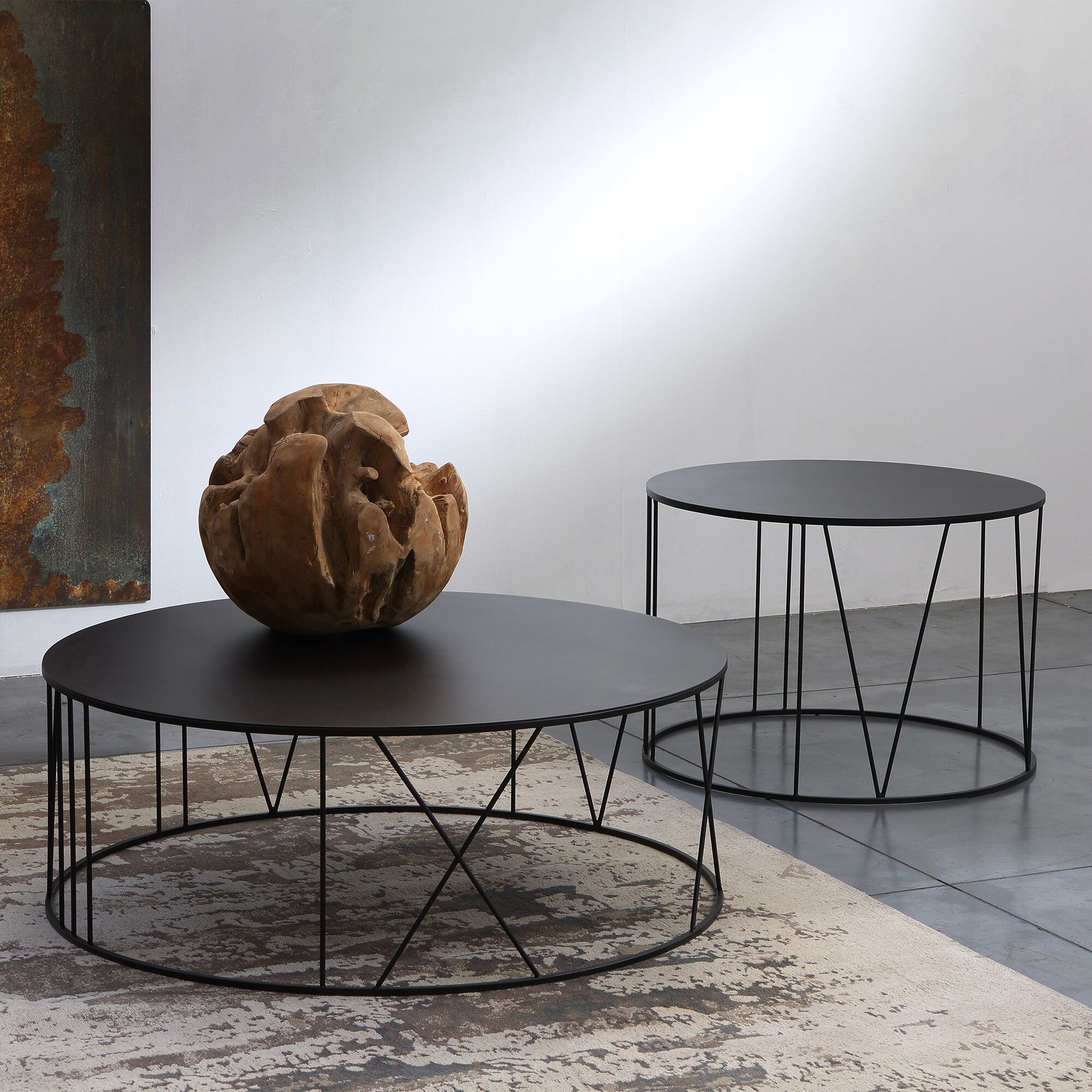 Roma Coffee Table Steel Ø100cm