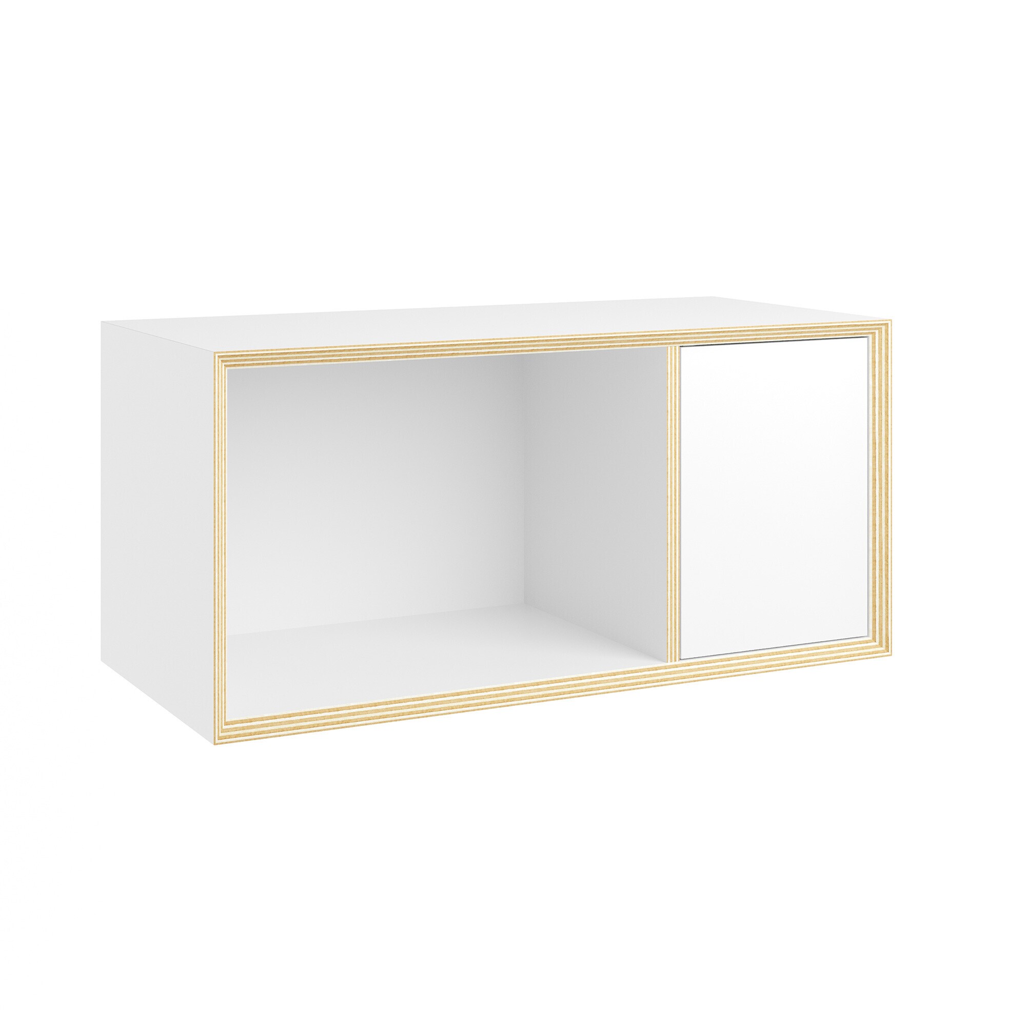 Vertiko Sixteen Shelf Unit with Door Right