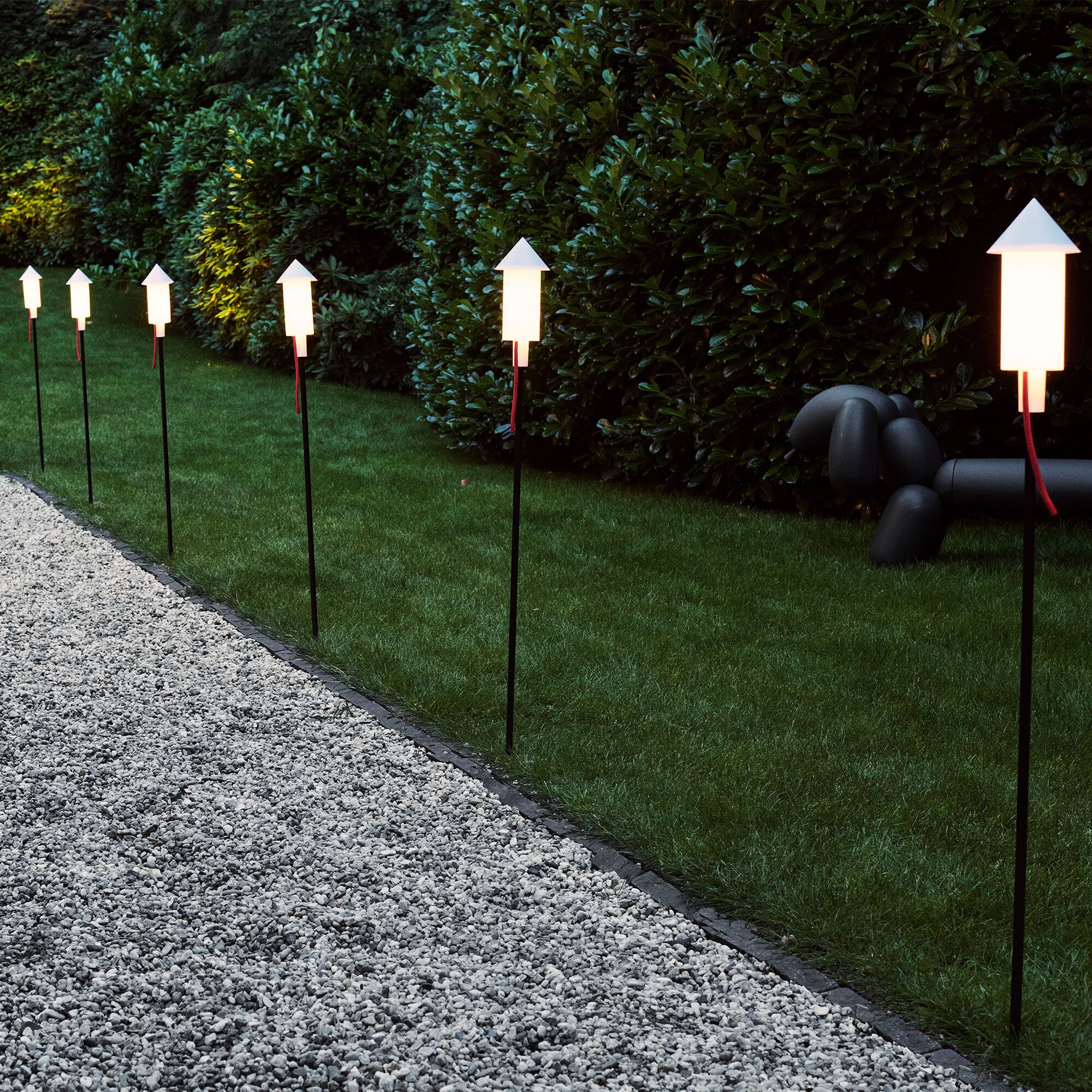 Prêt a Racket Outdoor Standing Lamp LED Set of 3