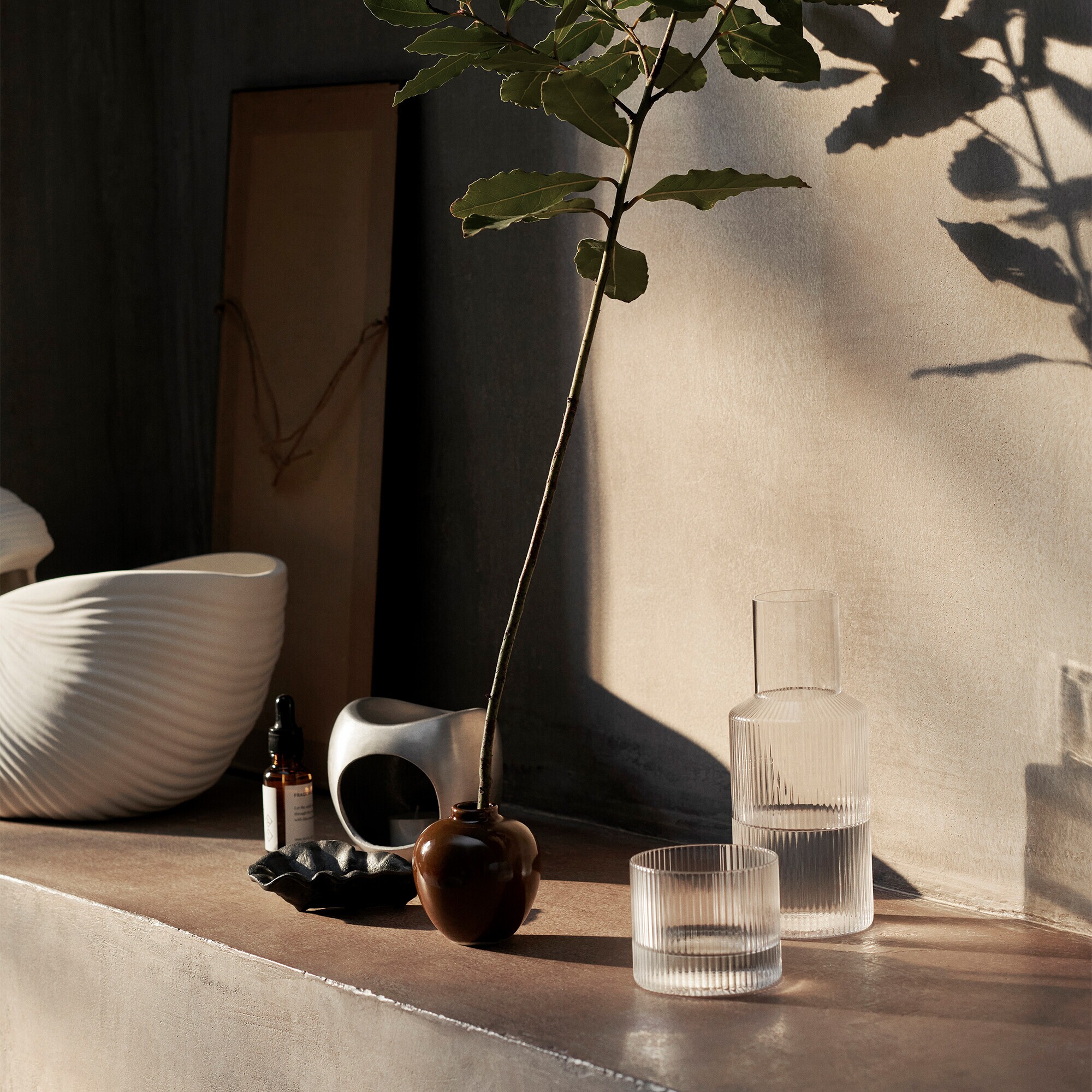 Ripple Glass Low Set of 4