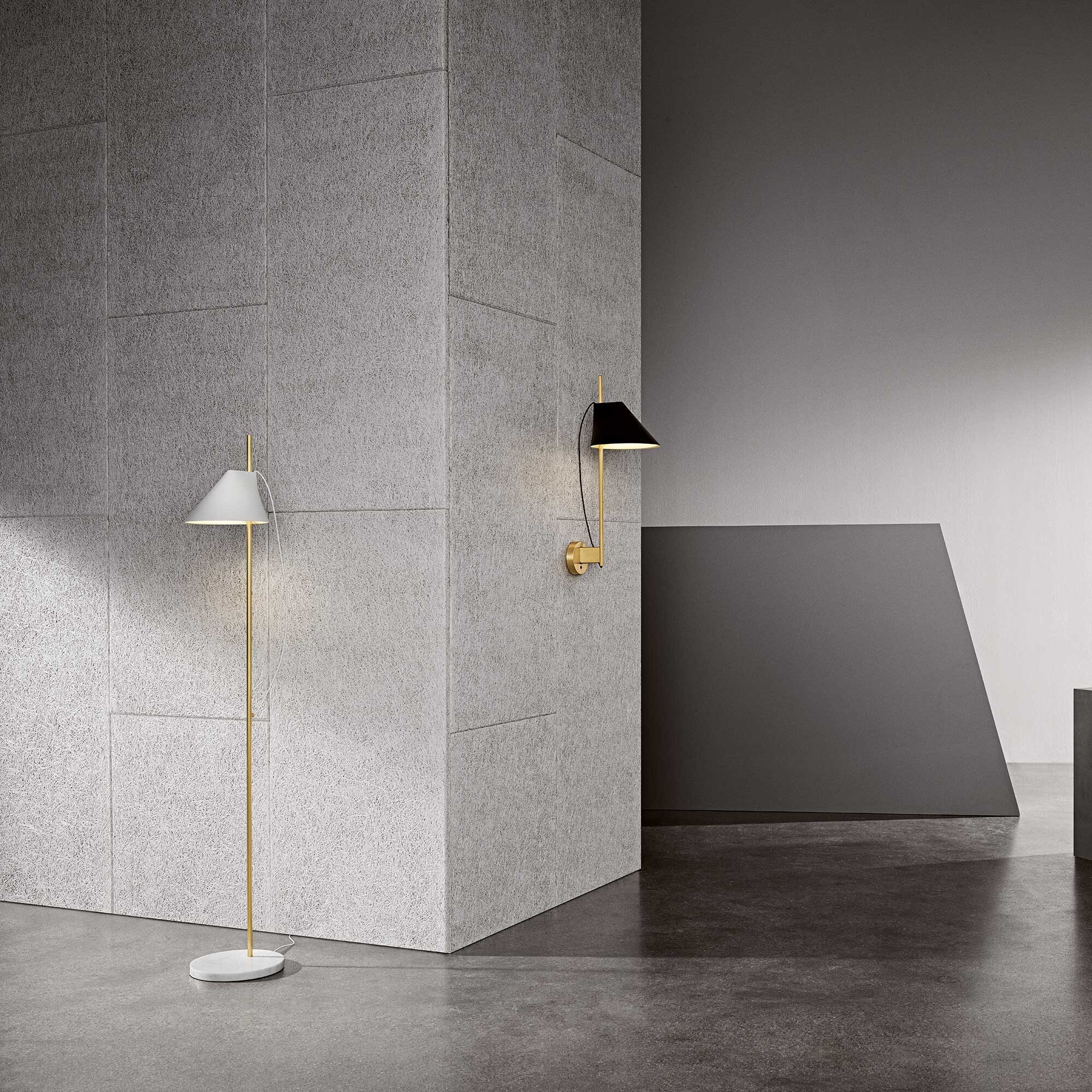 Yuh LED Floor Lamp Brass