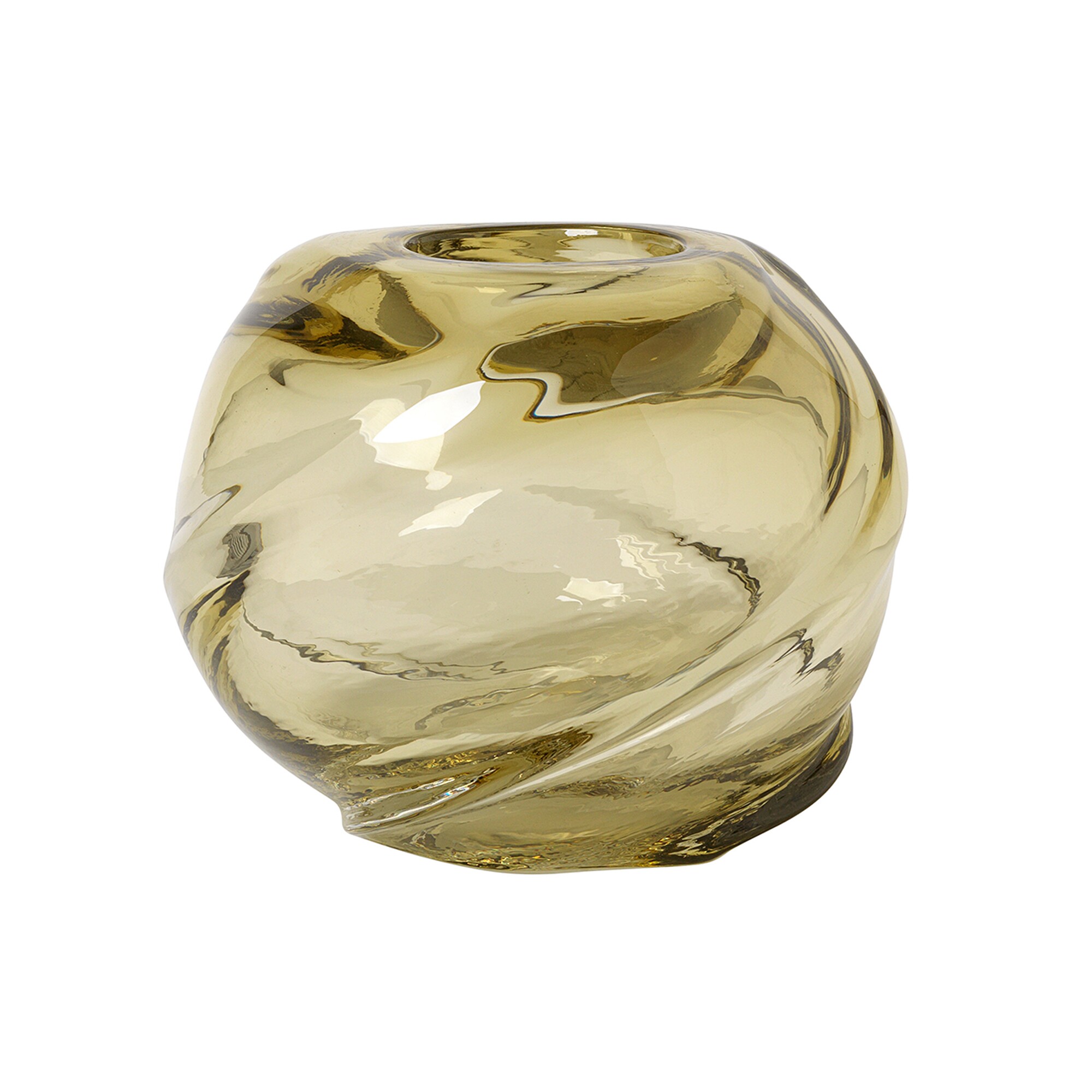 Water Swirl Vase Round