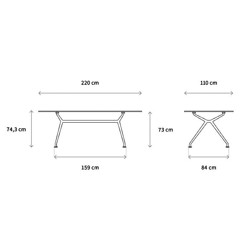 W-Table Conference Table rectangular