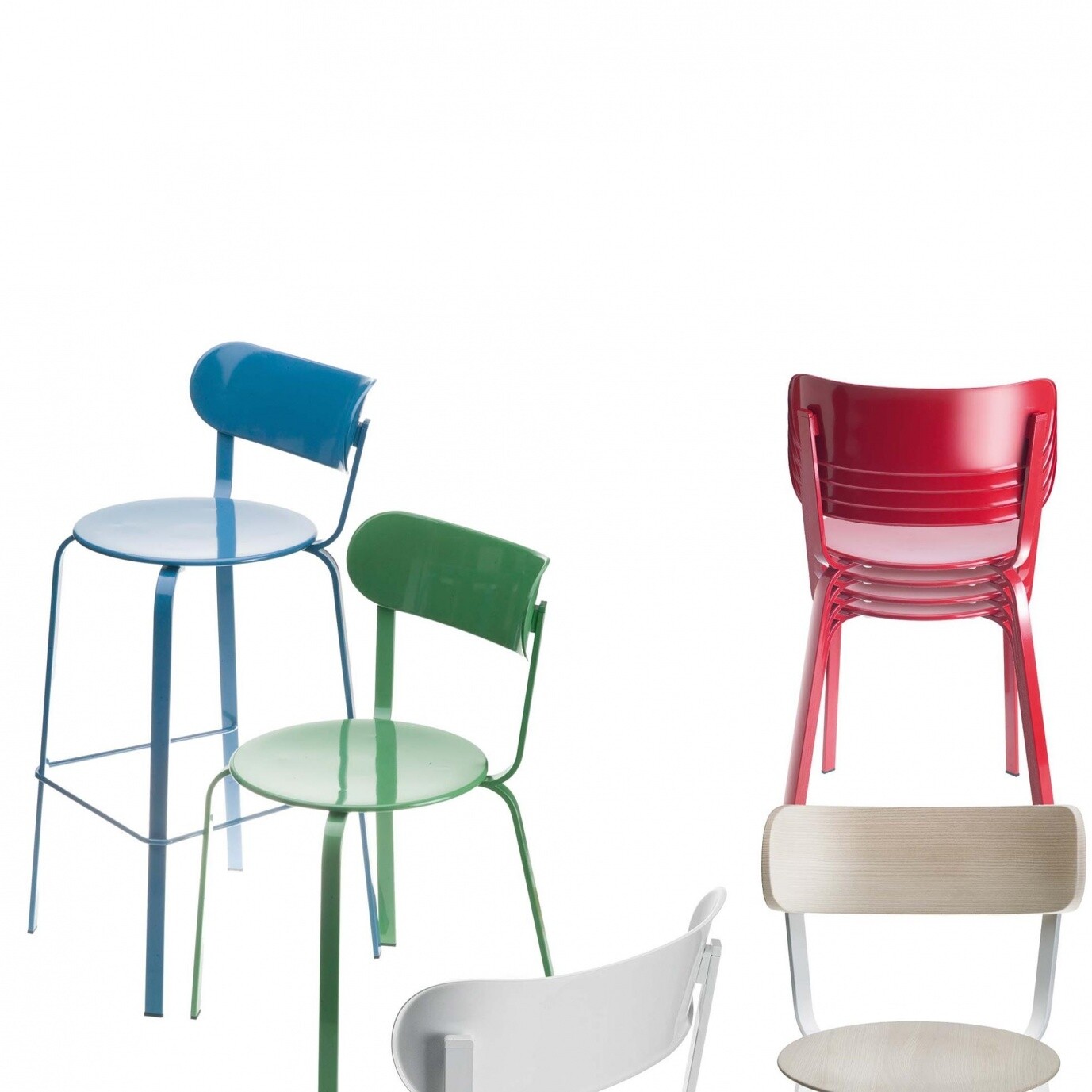 Stil S48 Chair Four Leg Frame Stackable