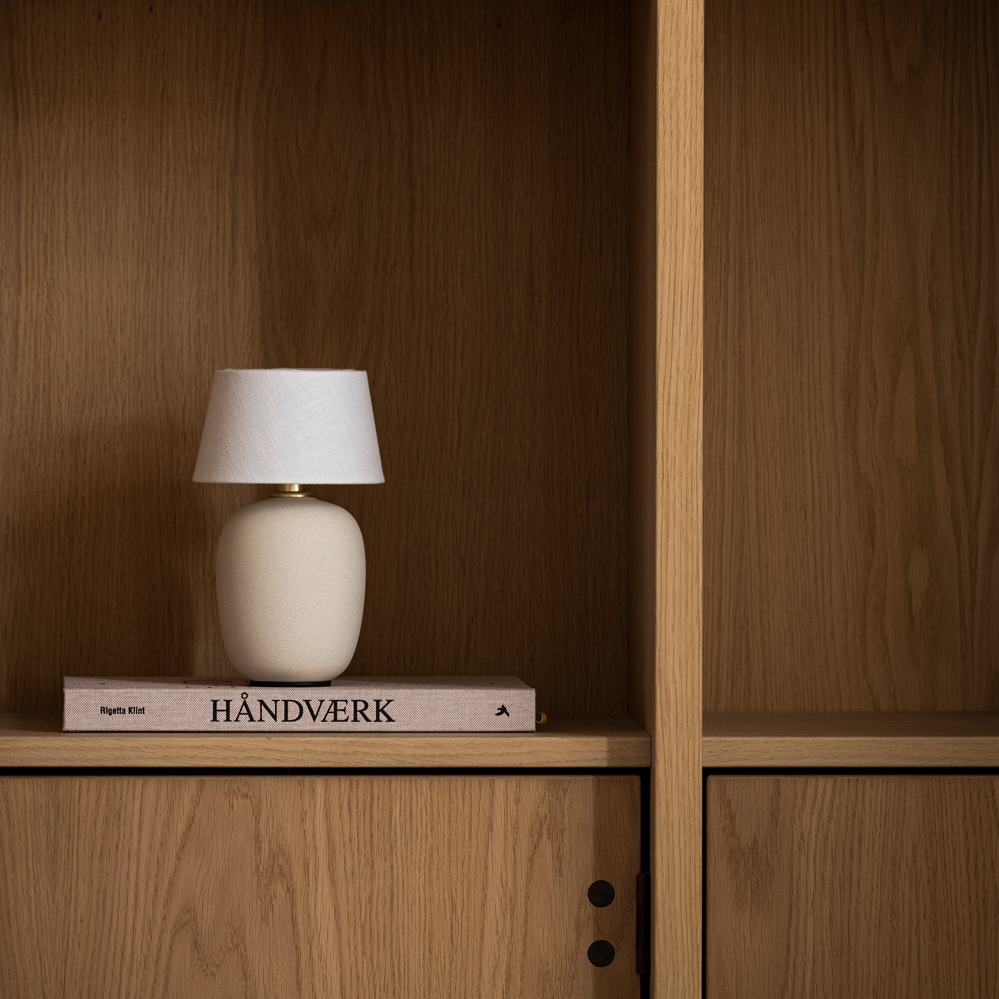 Torso Table Lamp with Battery