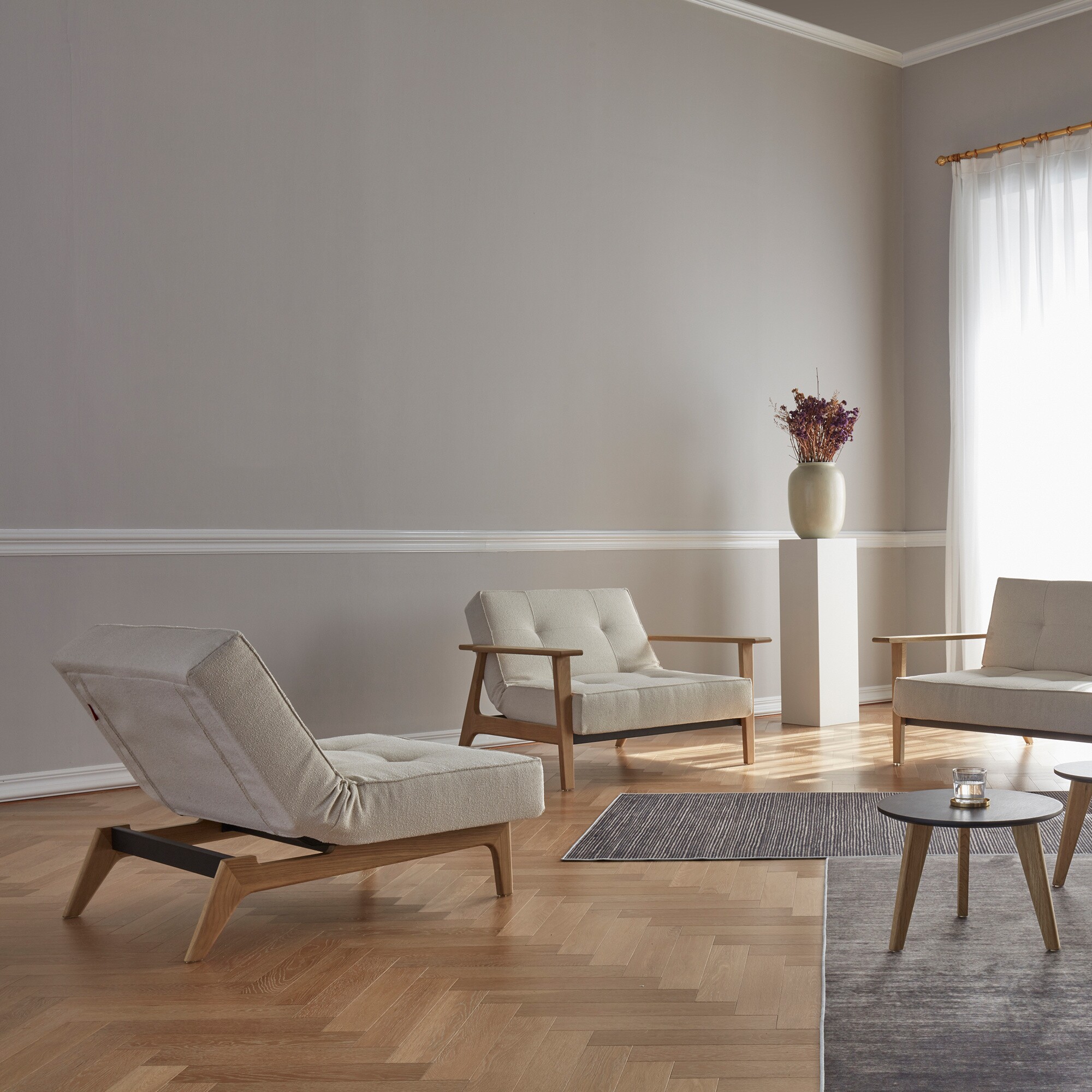 Splitback Easy Chair Oak