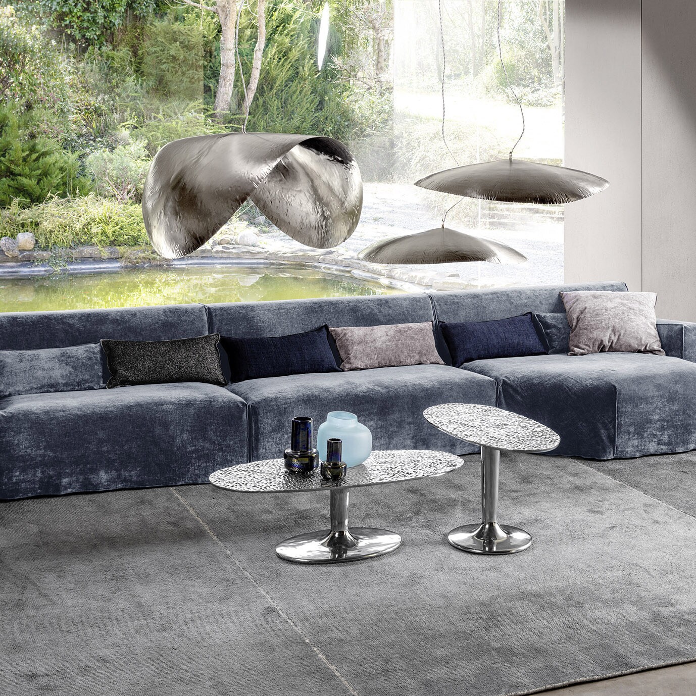 Silver 96 Suspension Lamp