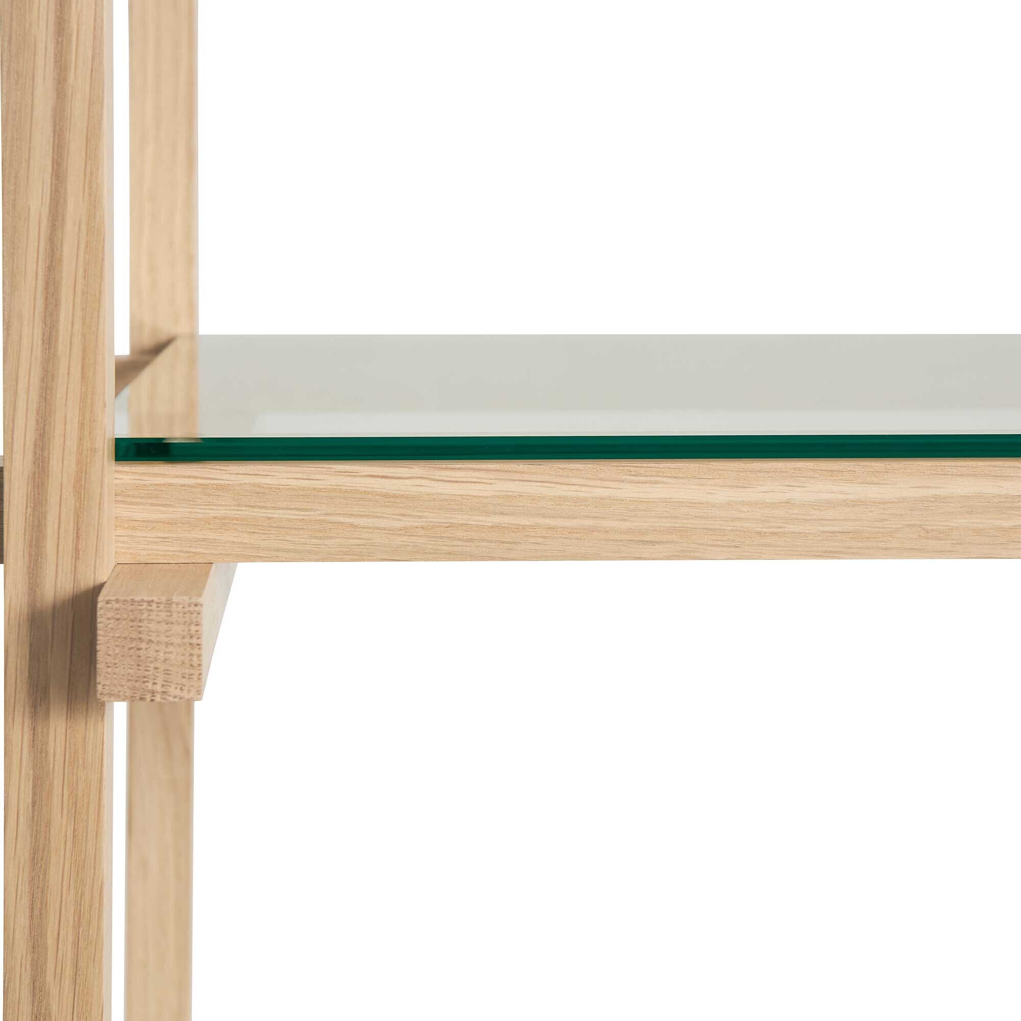 Woody Column Low Glass Shelf