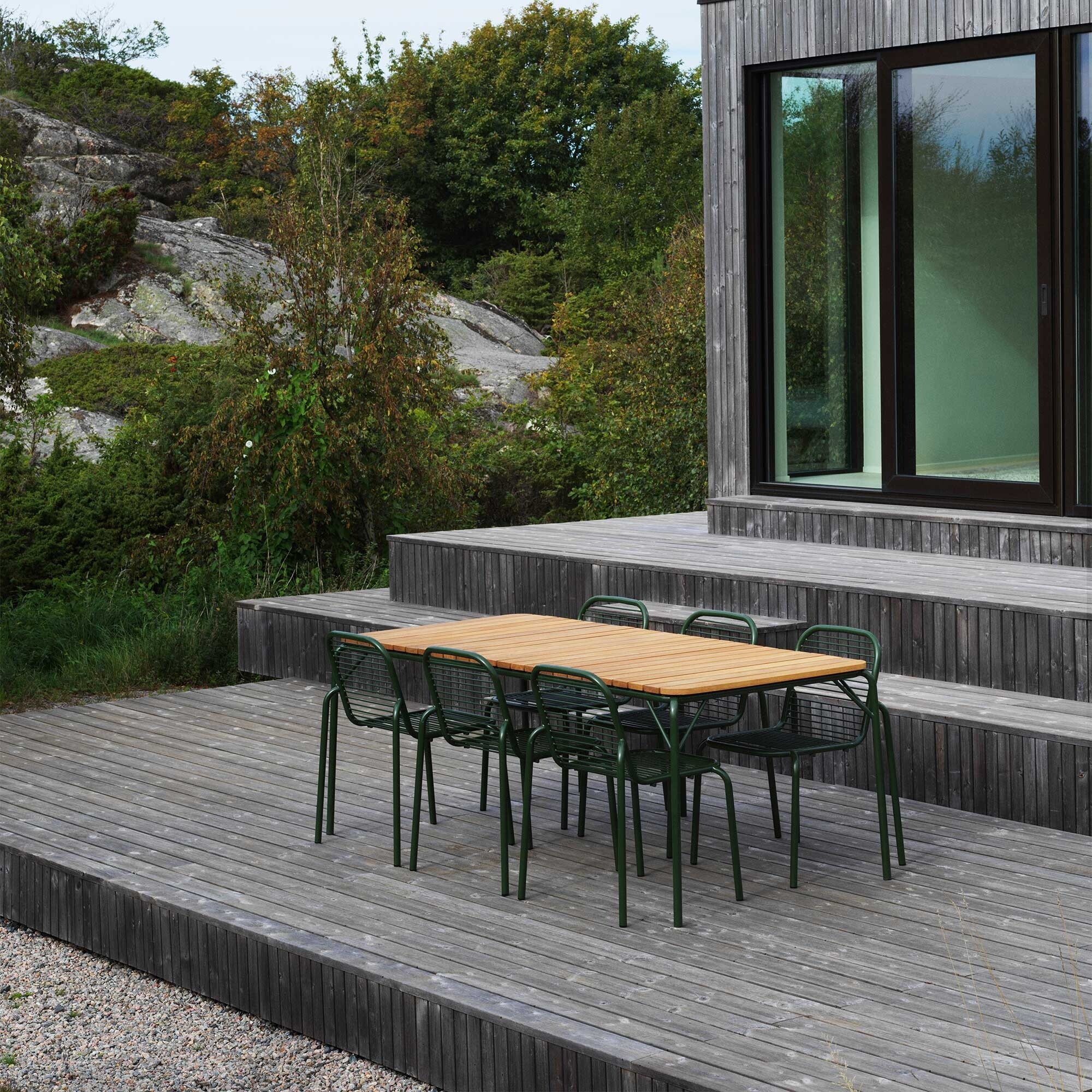 Vig Outdoor Table Wood 90x200cm