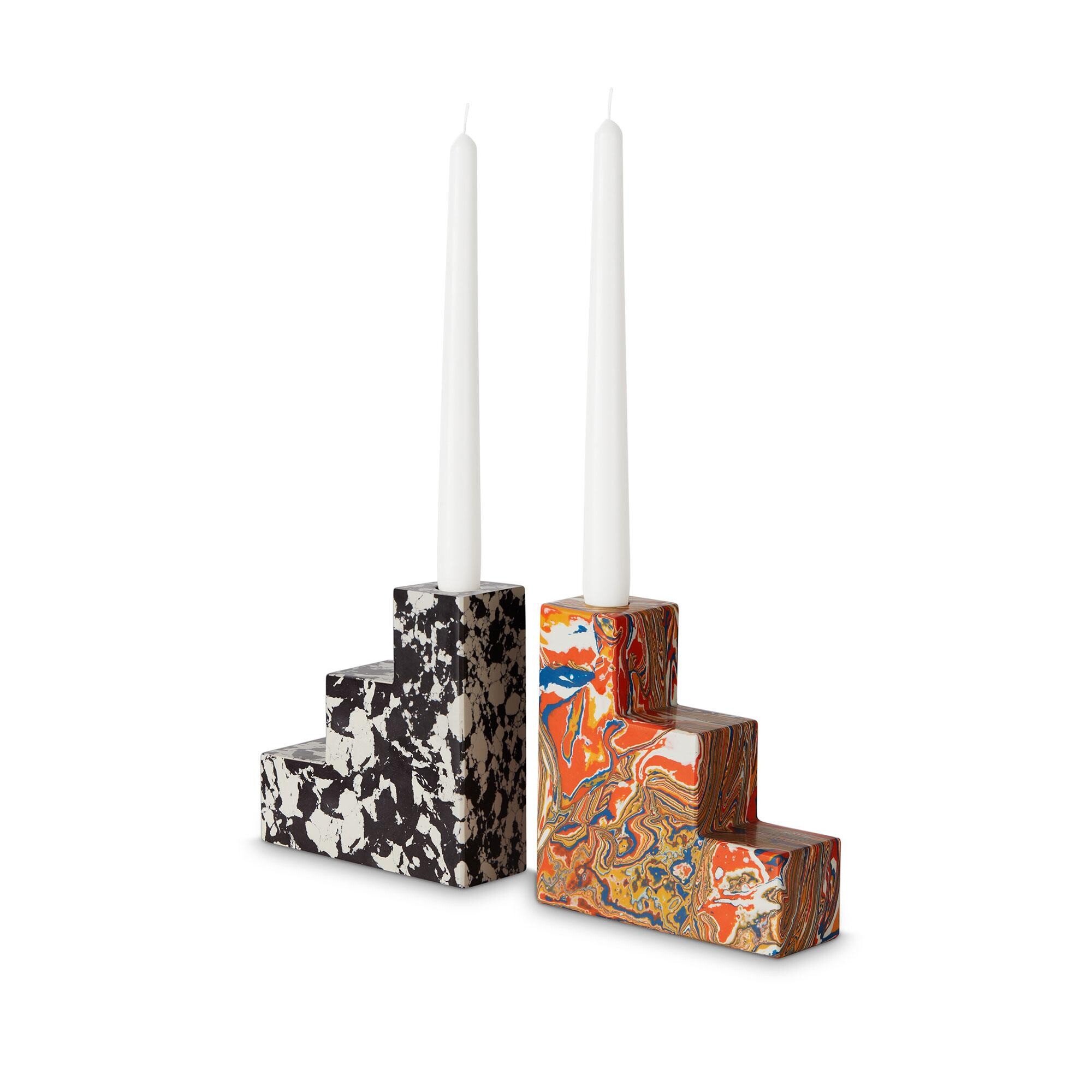 Swirl Bookend/ Candleholder Set of 2