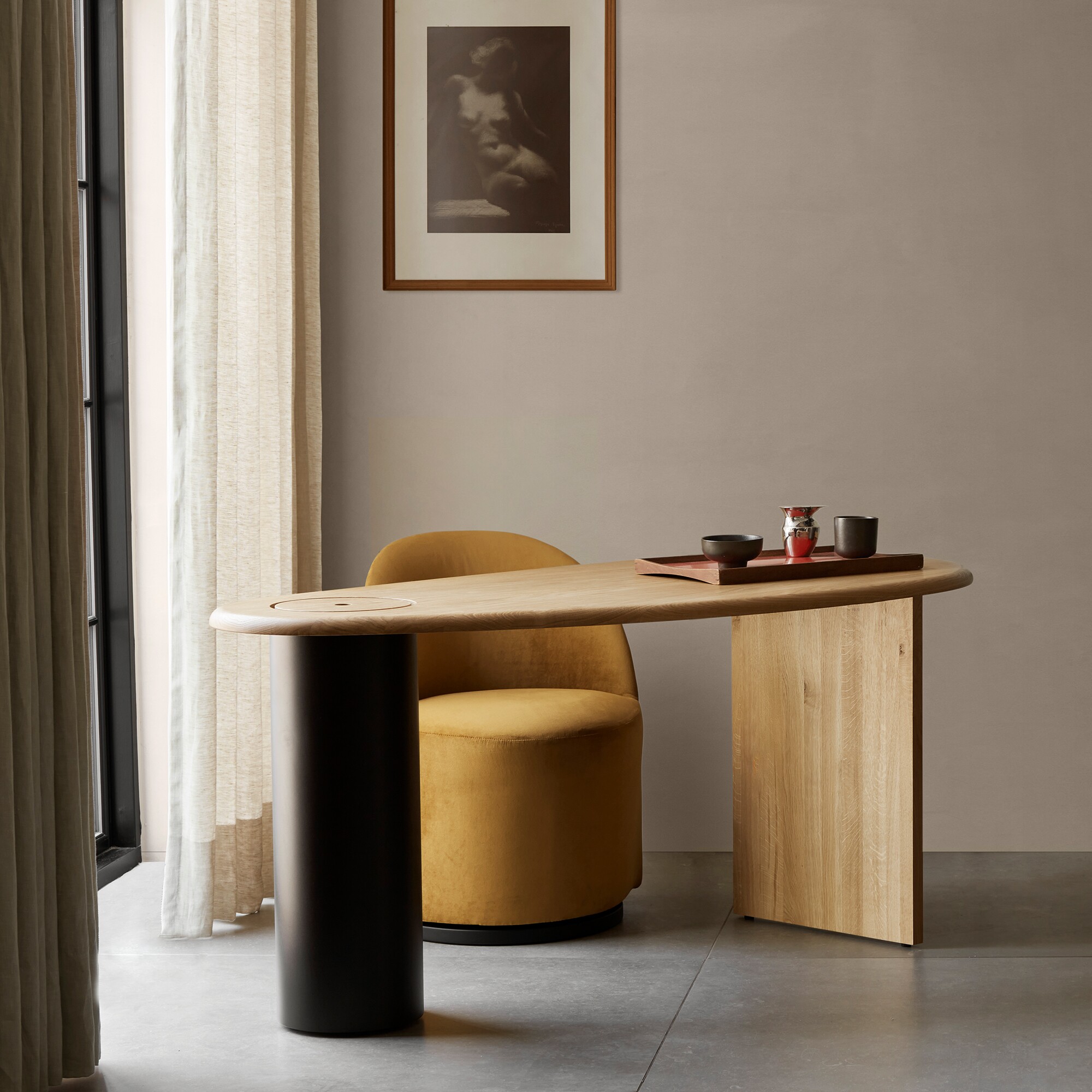 Tearoom Side Chair Swivel Velvet