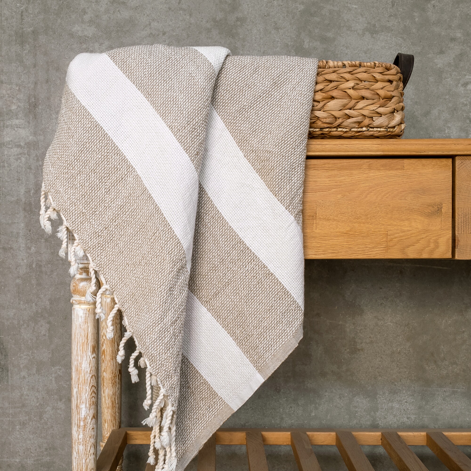 Linen Basket Blanket 130x170cm