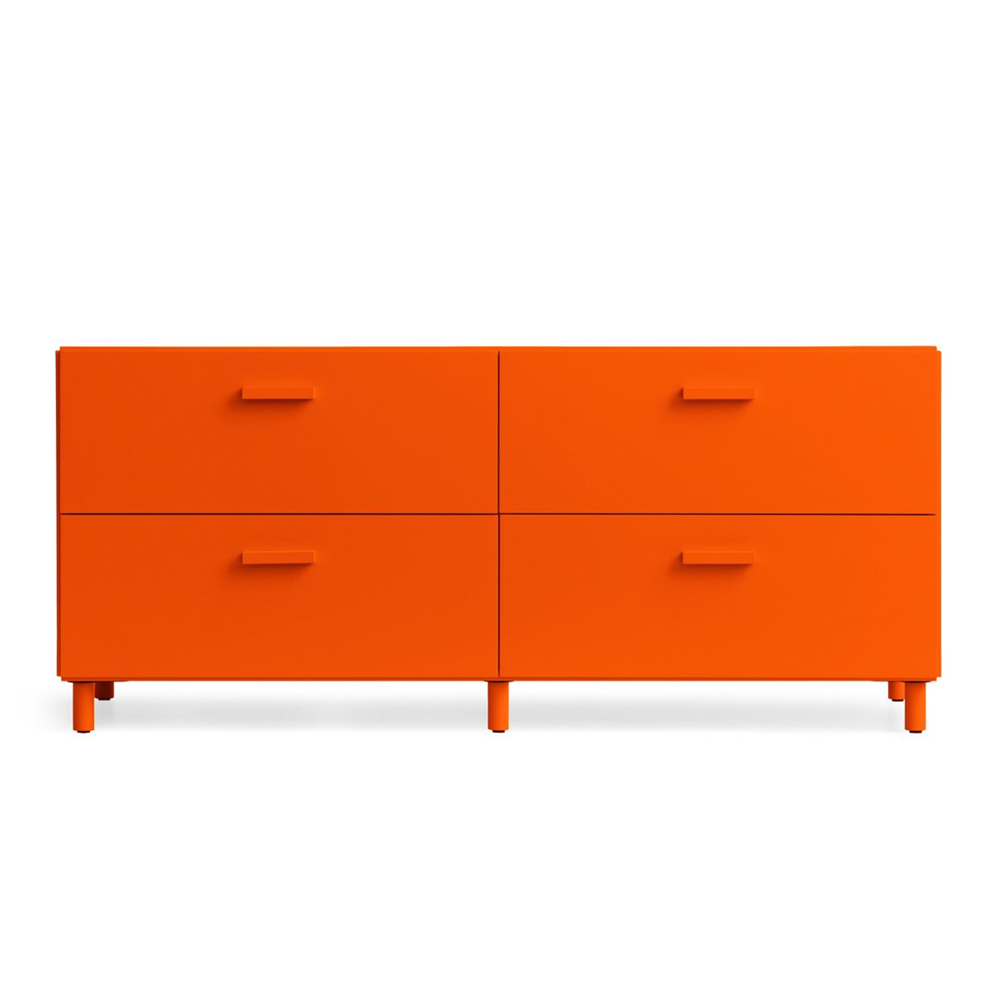 Relief Chest of Drawers Low with Legs 123x46.6cm