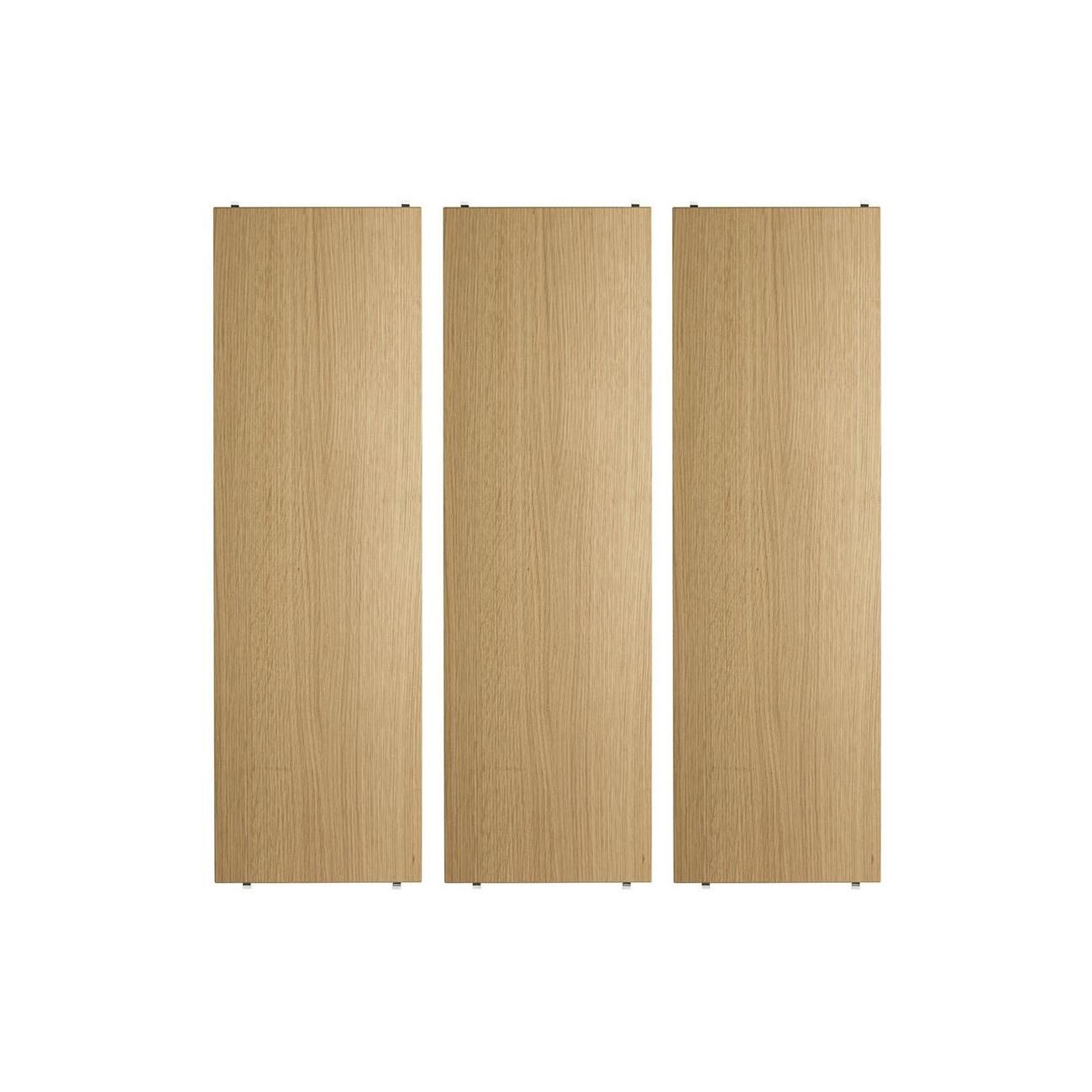 String  System Shelves 58x20cm Set of 3