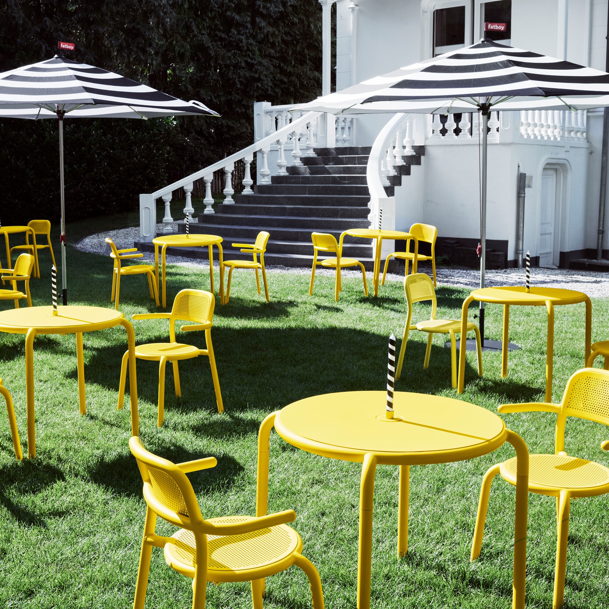 Stripesol Set Parasol + Stand