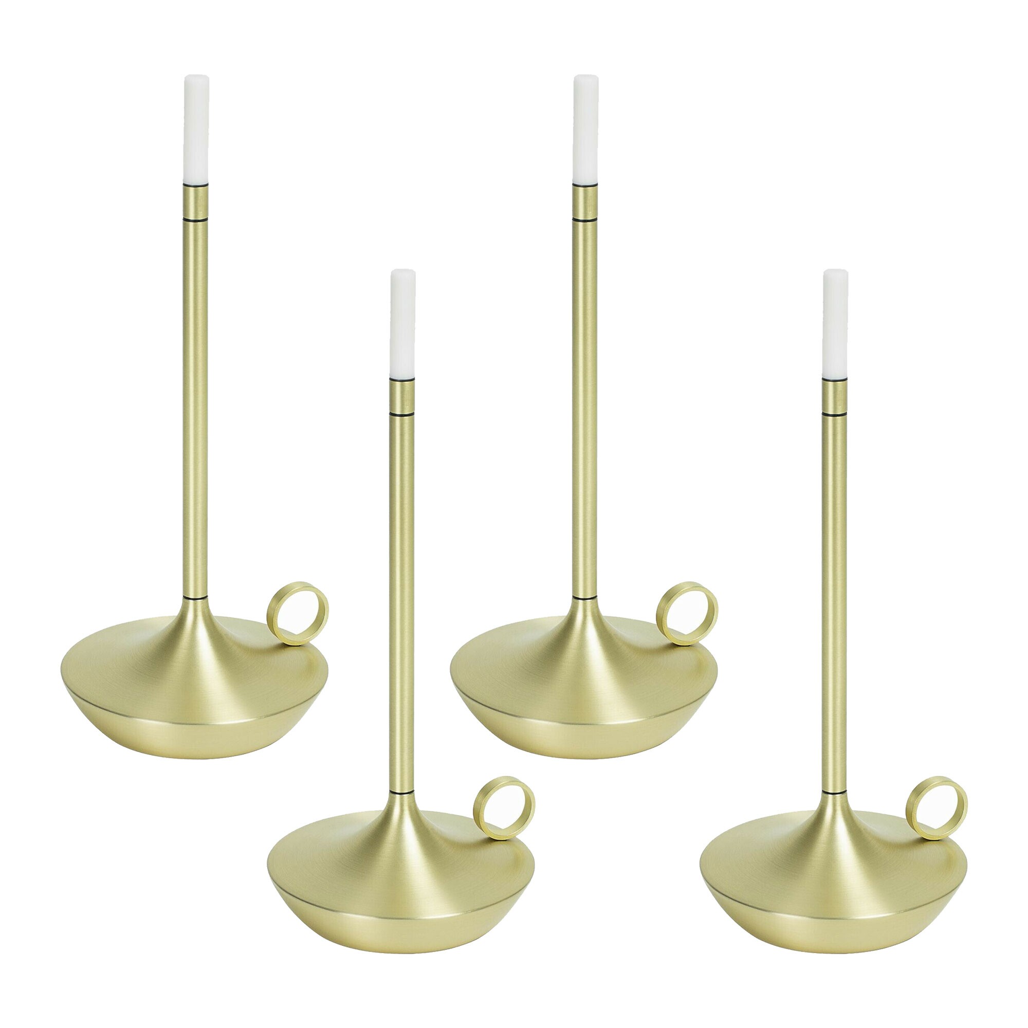 Wick LED Lamp with Battery Set of 4