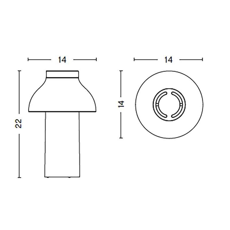 PC Portable No 2 Lamp with Battery