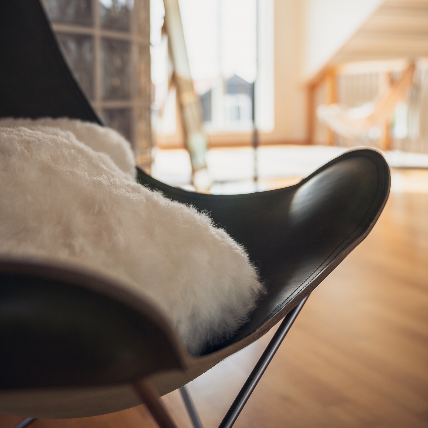 Sheepskin Shorn Cushion 35x35cm