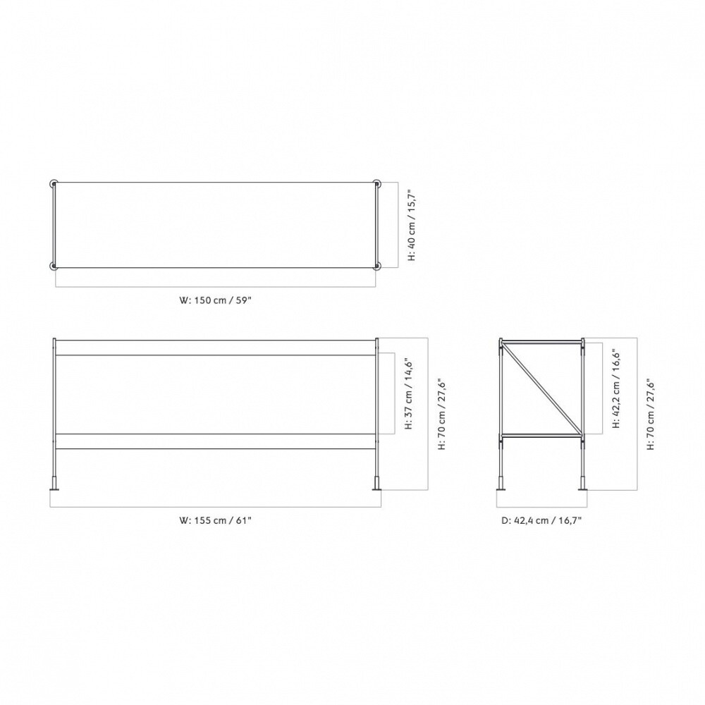 Zet Storing System H 70cm