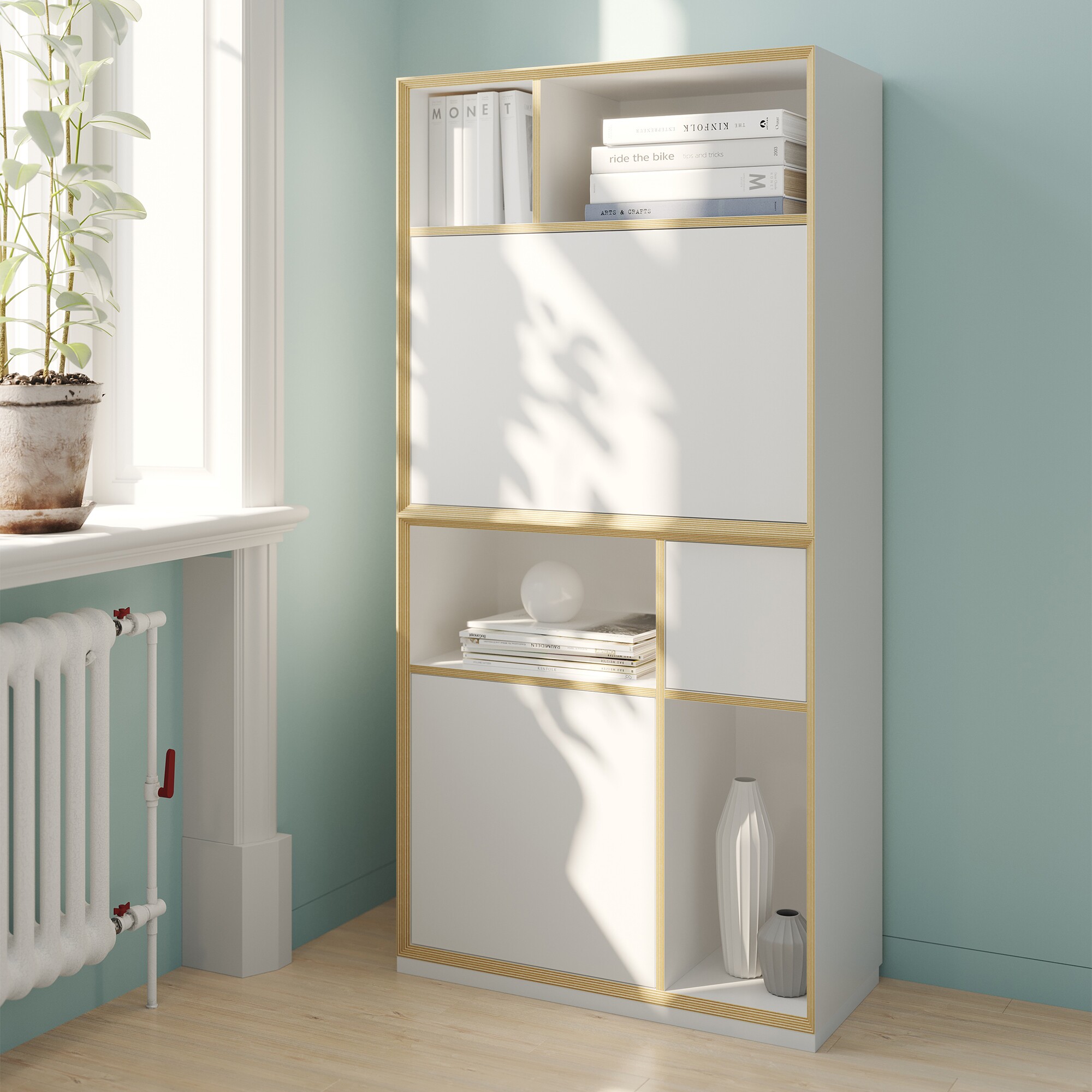 Vertiko Ply Combination Floor Standing Shelf