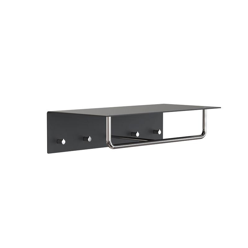 Unu Wall Coat Rack With 4 Hooks & Bar