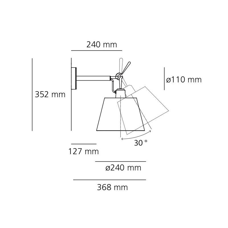 Tolomeo Parete Diffusore Wall Lamp