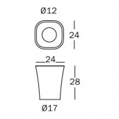 Trash Wastebasket Ø17cm