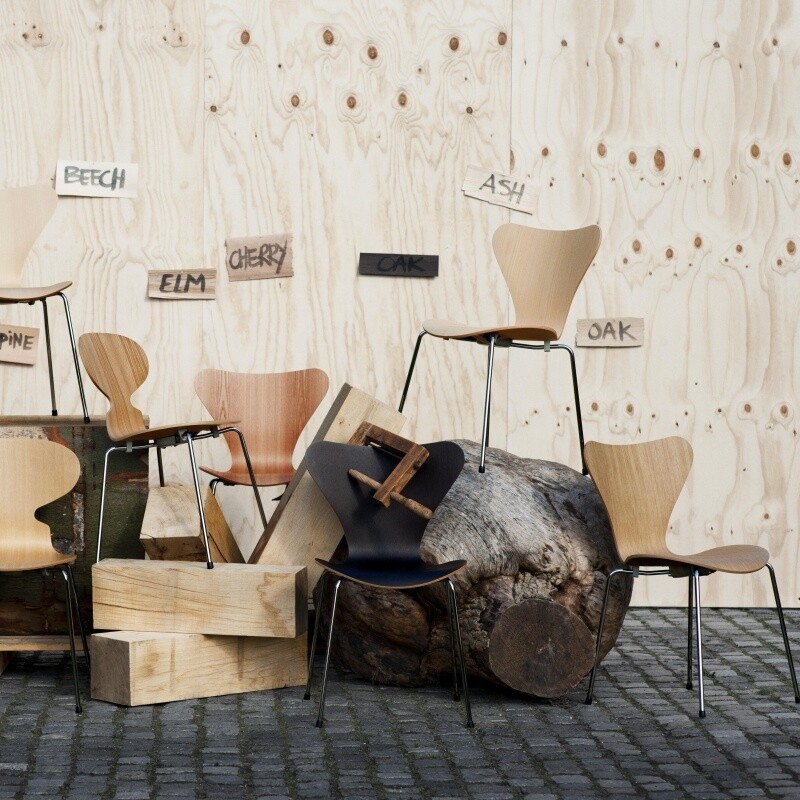 Series 7™ Chair Natural Veneer Set of 4