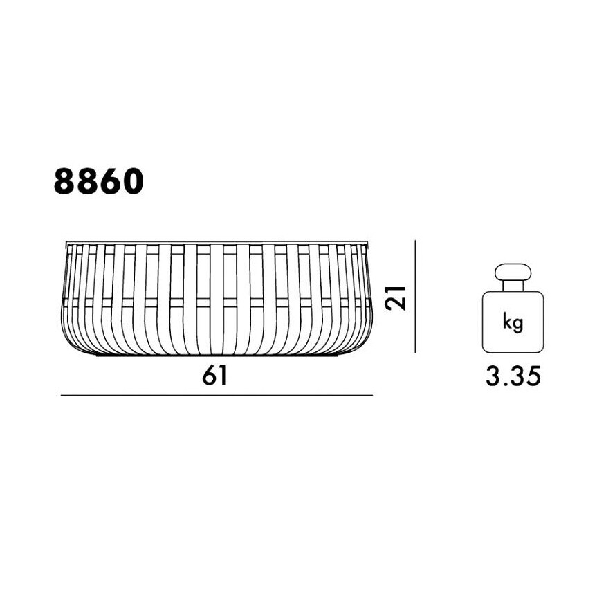 Panier Side Table with Storage
