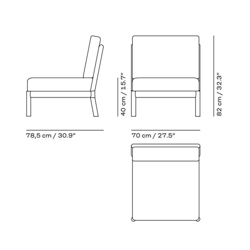 Skagerak Tradition Outdoor Sofa Center Module