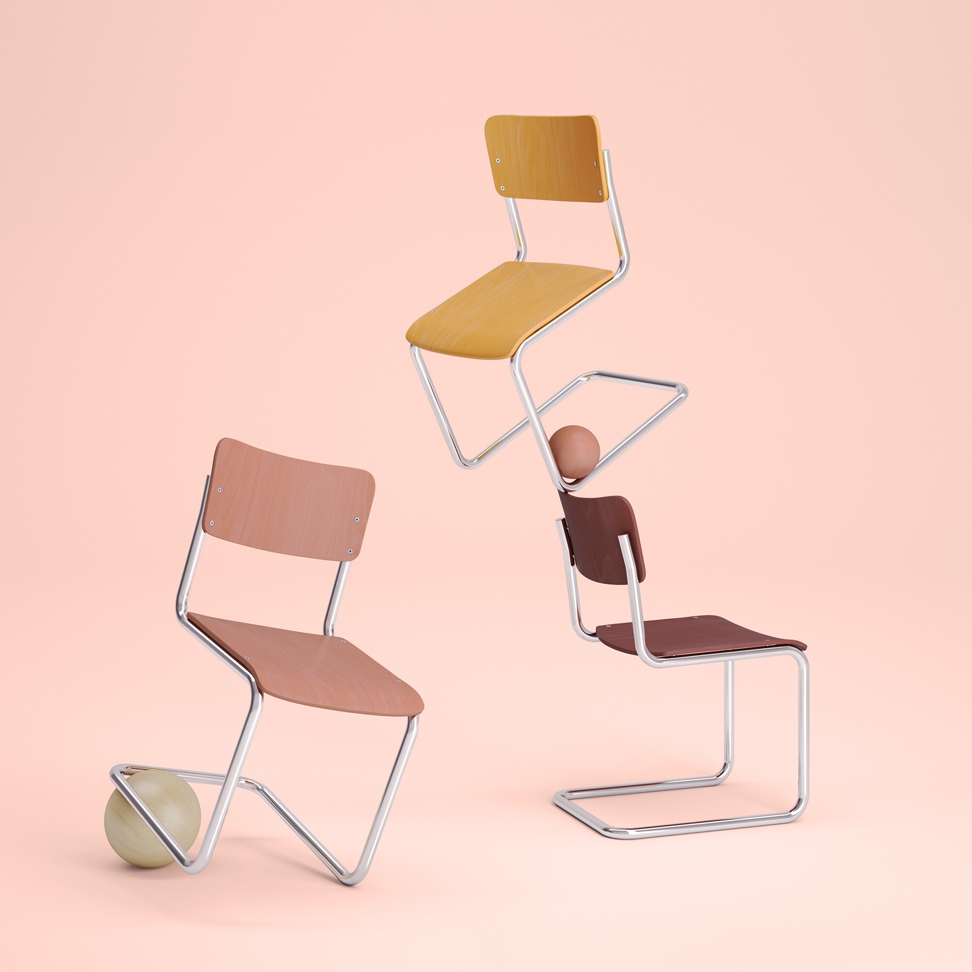 S 43 K Cantilever Children's Chair