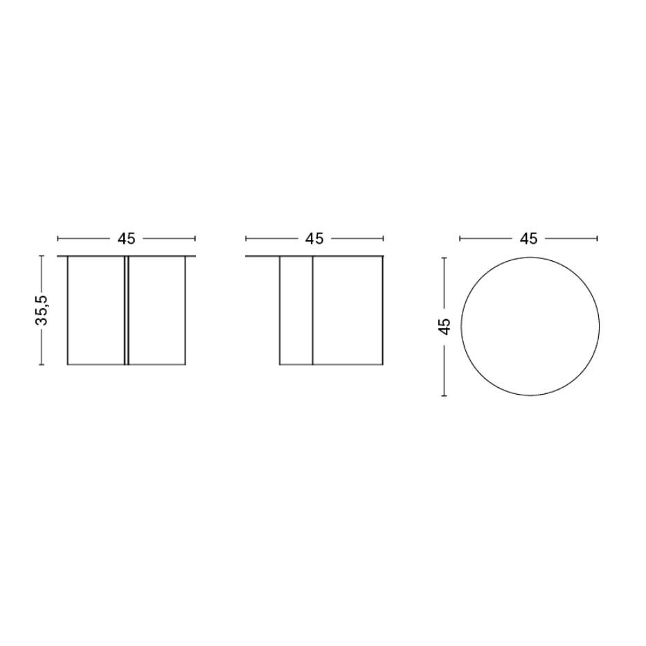Slit Side Table Round