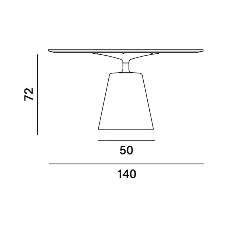 Rock Dining Table Ø 140cm MDF