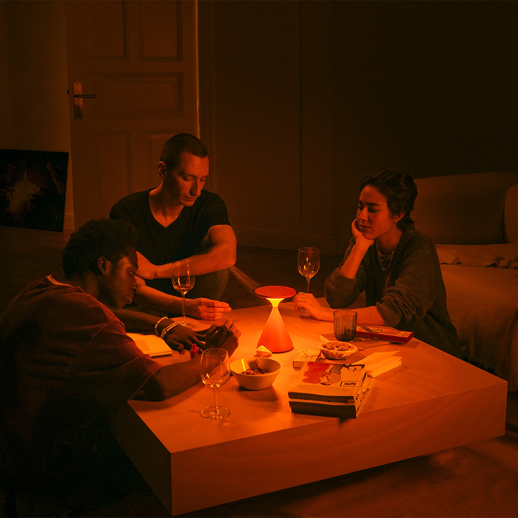 Salt LED Battery Lamp