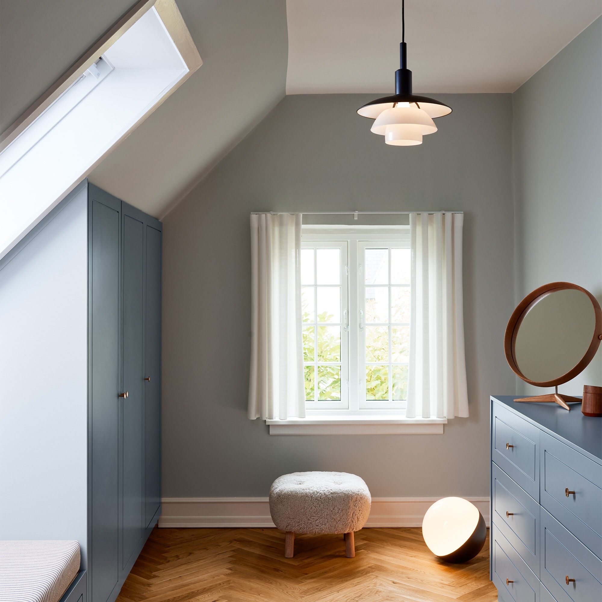 PH 3/3 Suspension Lamp Opal Glass and Metal