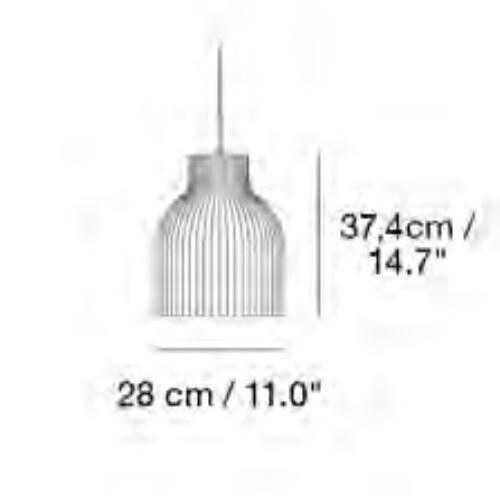 Strand Suspension Lamp open